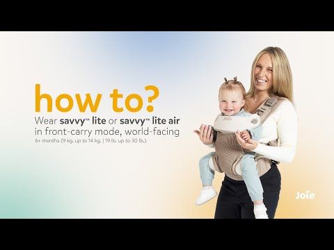 Joie savvy ™ lite air 3 in 1 Baby Carrier Jett