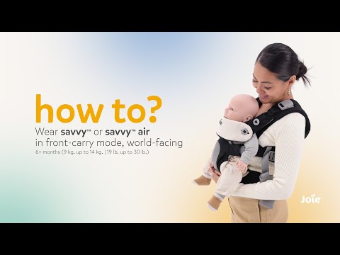 Joie savvy ™ lite air 3 in 1 Baby Carrier Jett