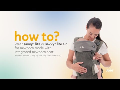 Joie savvy ™ lite air 3 in 1 Baby Carrier Jett
