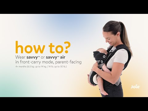 Joie savvy™ 4in1 Baby Carrier Black Pepper