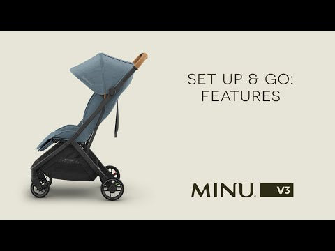 Uppababy Minu V3 Compact Travel Stroller Savannah