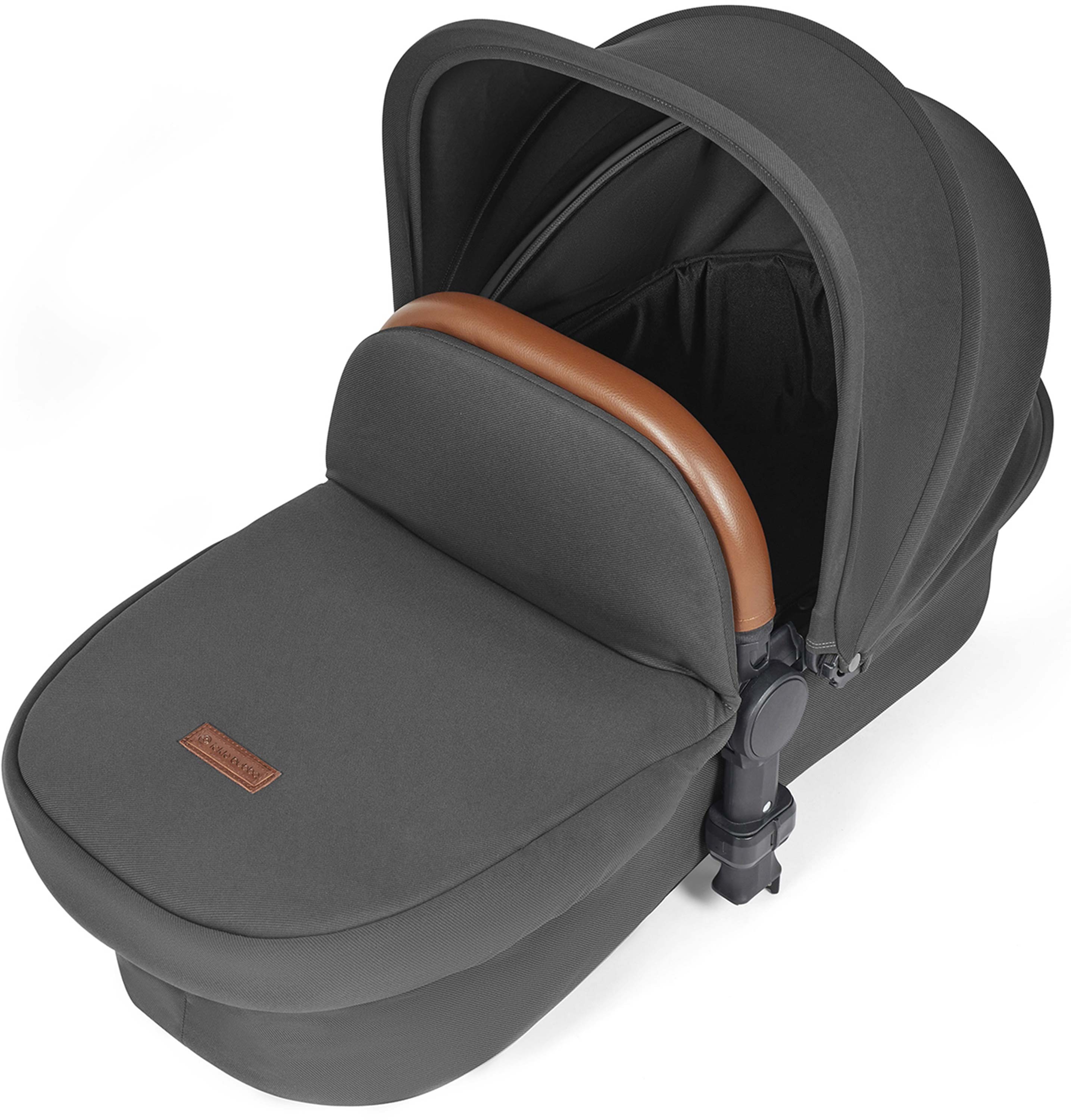 Ickle Bubba Stomp Luxe 12 Piece Bundle + Cabriofix i-Size Car Seat & Isofix Base Charcoal