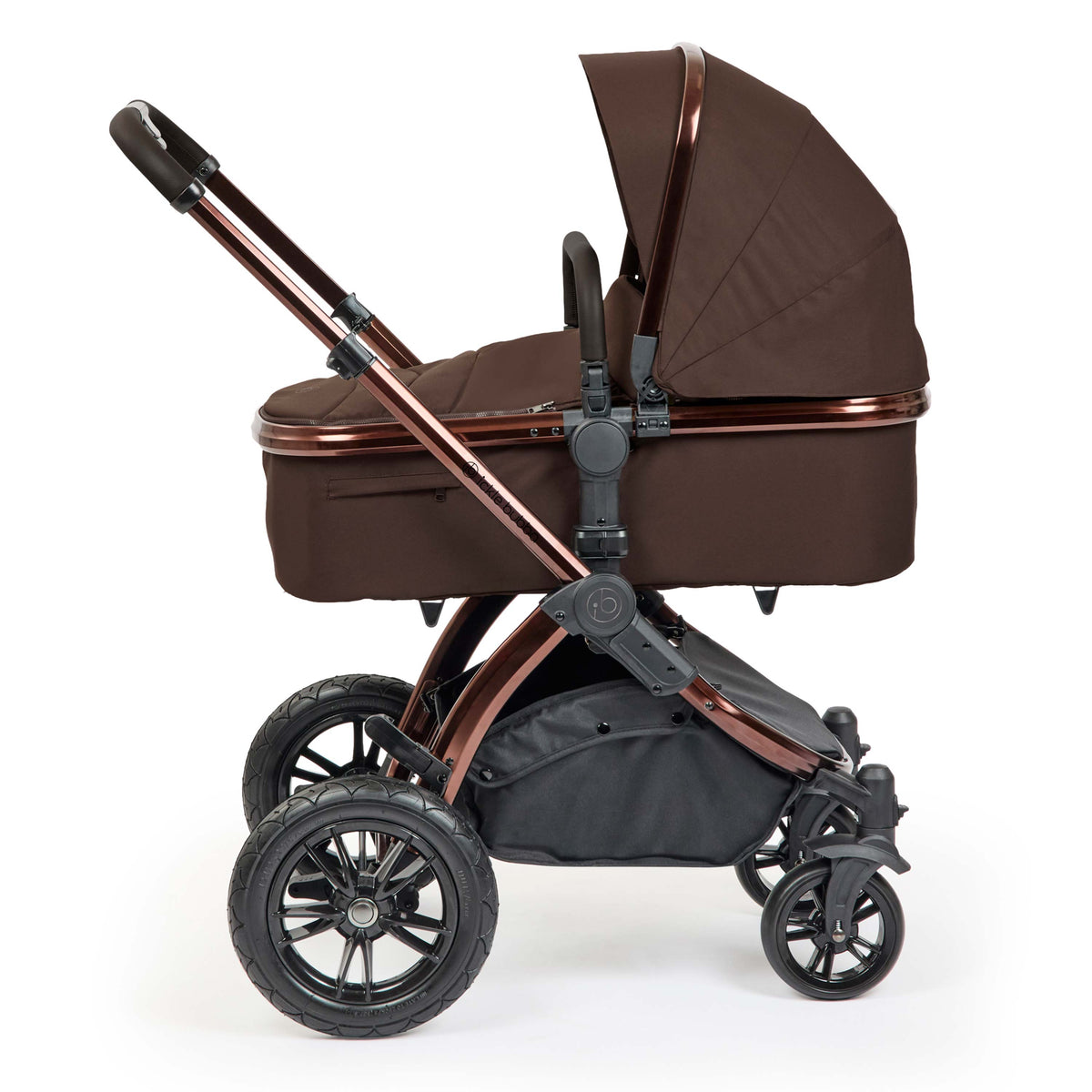 Ickle Bubba Stomp Luxe Elements 17-Piece Travel System & Home Bundle – Chestnut & Biscuit