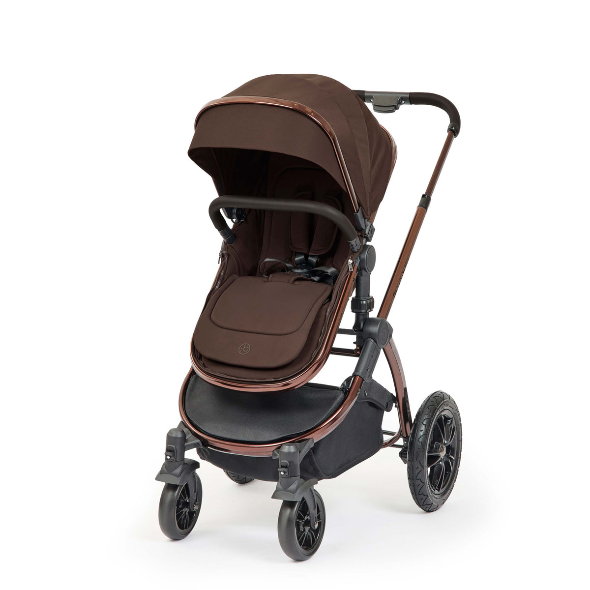 Ickle Bubba Stomp Luxe Elements 17-Piece Travel System & Home Bundle – Chestnut & Biscuit