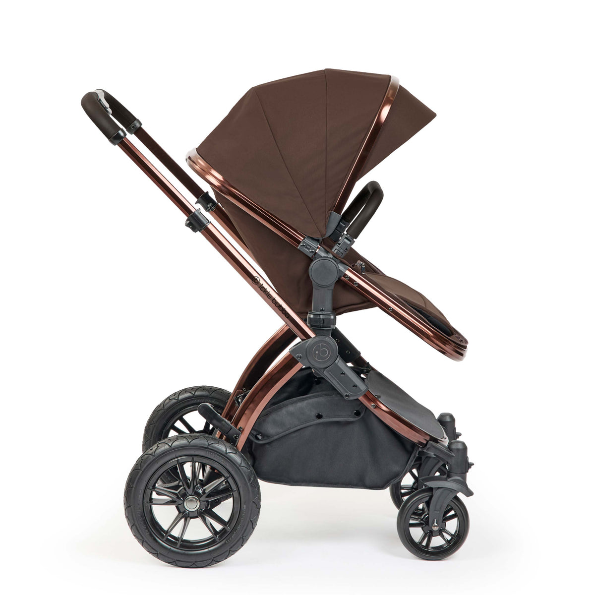 Ickle Bubba Stomp Luxe Elements 17-Piece Travel System & Home Bundle – Chestnut & Biscuit