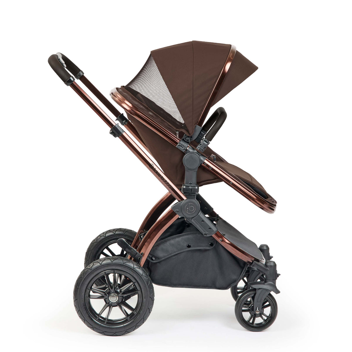 Ickle Bubba Stomp Luxe Elements 17-Piece Travel System & Home Bundle – Chestnut & Biscuit