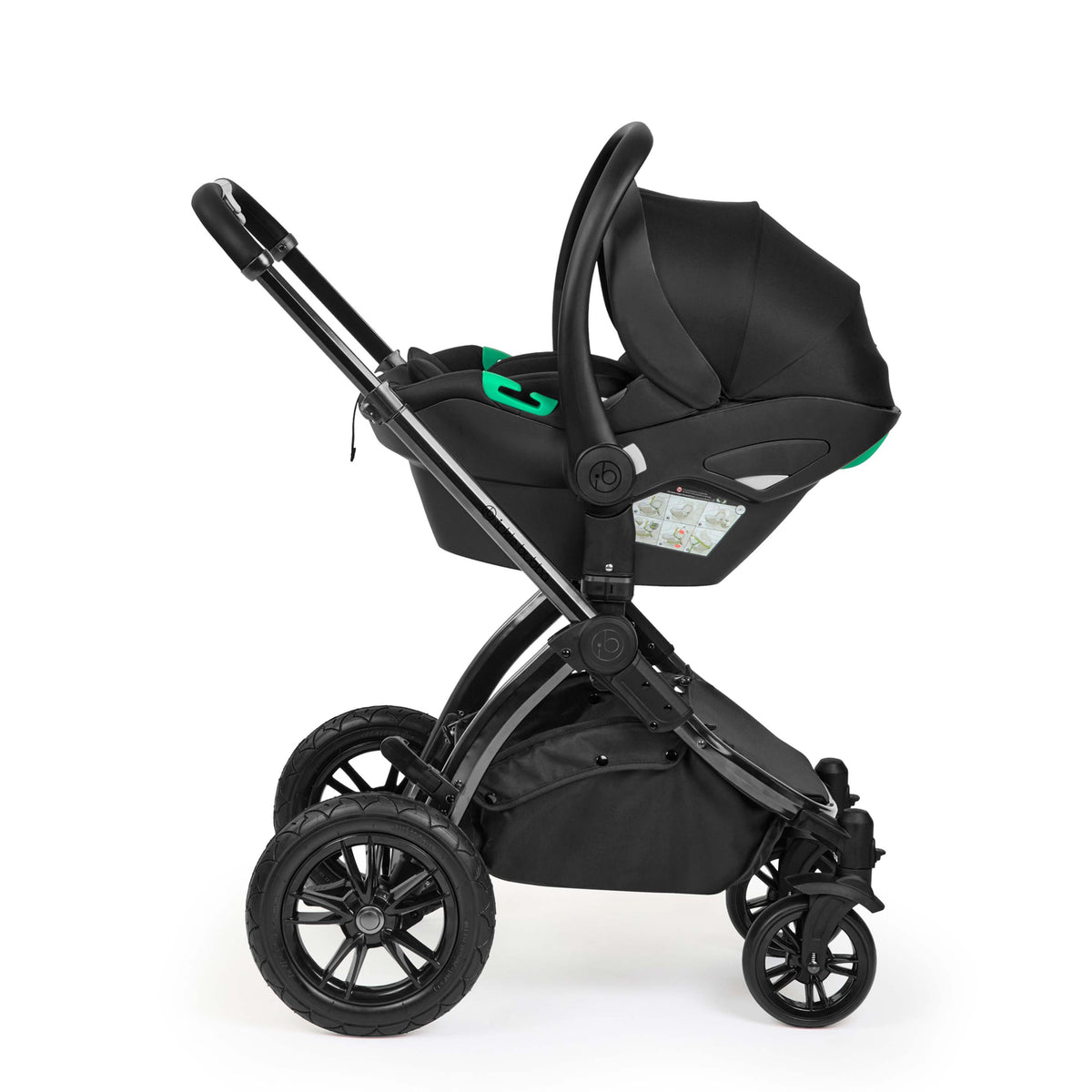 Ickle Bubba Stomp Luxe Elements 16 Piece Travel System | Raven