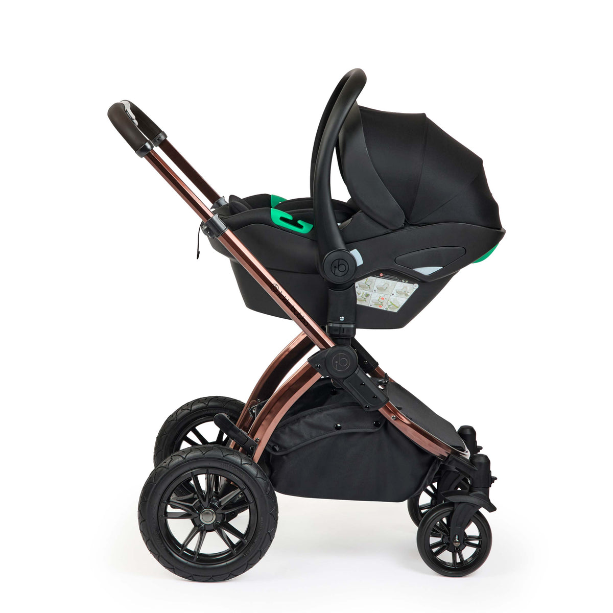 Ickle Bubba Stomp Luxe Elements 16 Piece Travel System | Chestnut