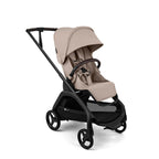 Bugaboo Dragonfly Plus Stroller in Desert Taupe and black chassis on a white background