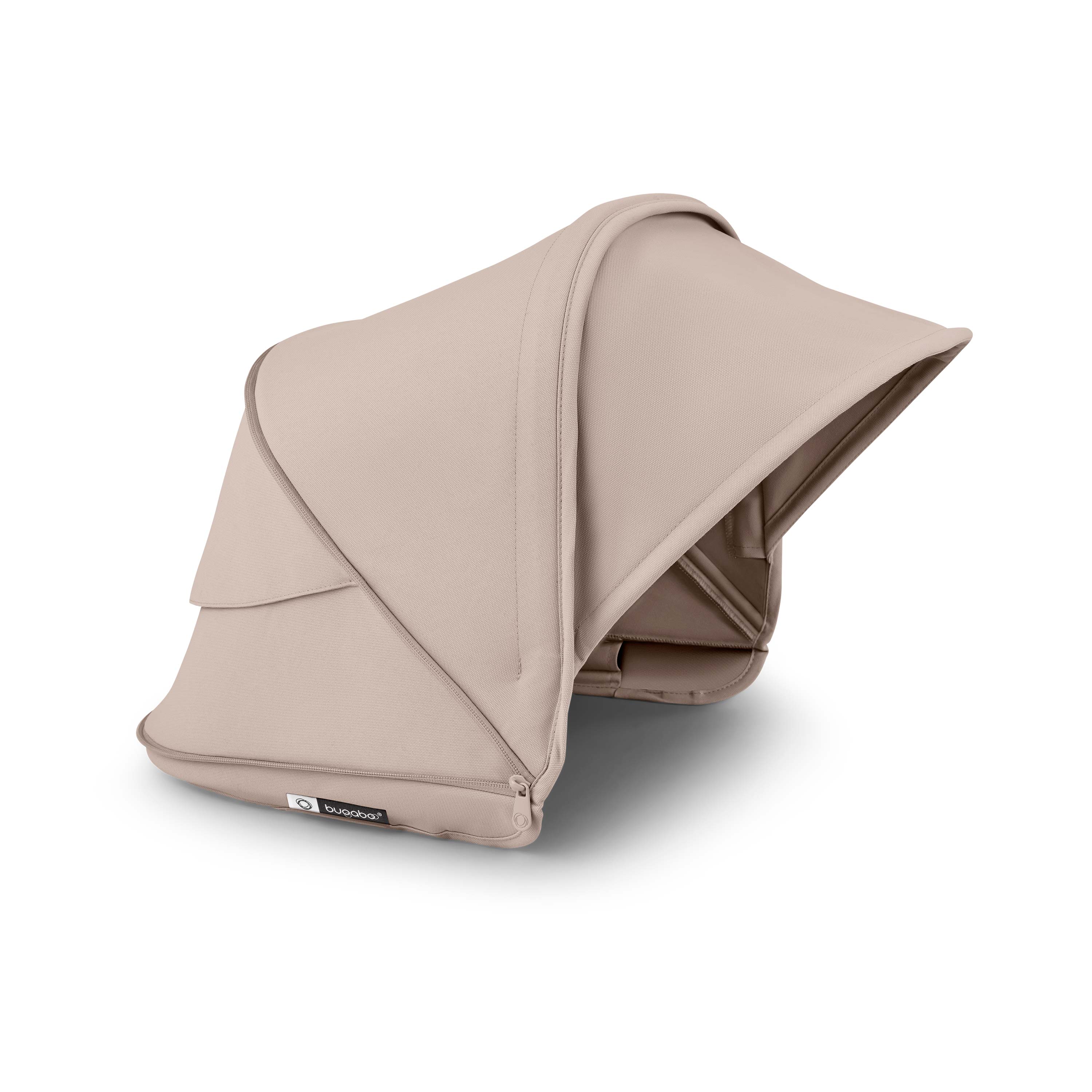 Bugaboo Dragonfly Plus canopy in Desert Taupe on a white background