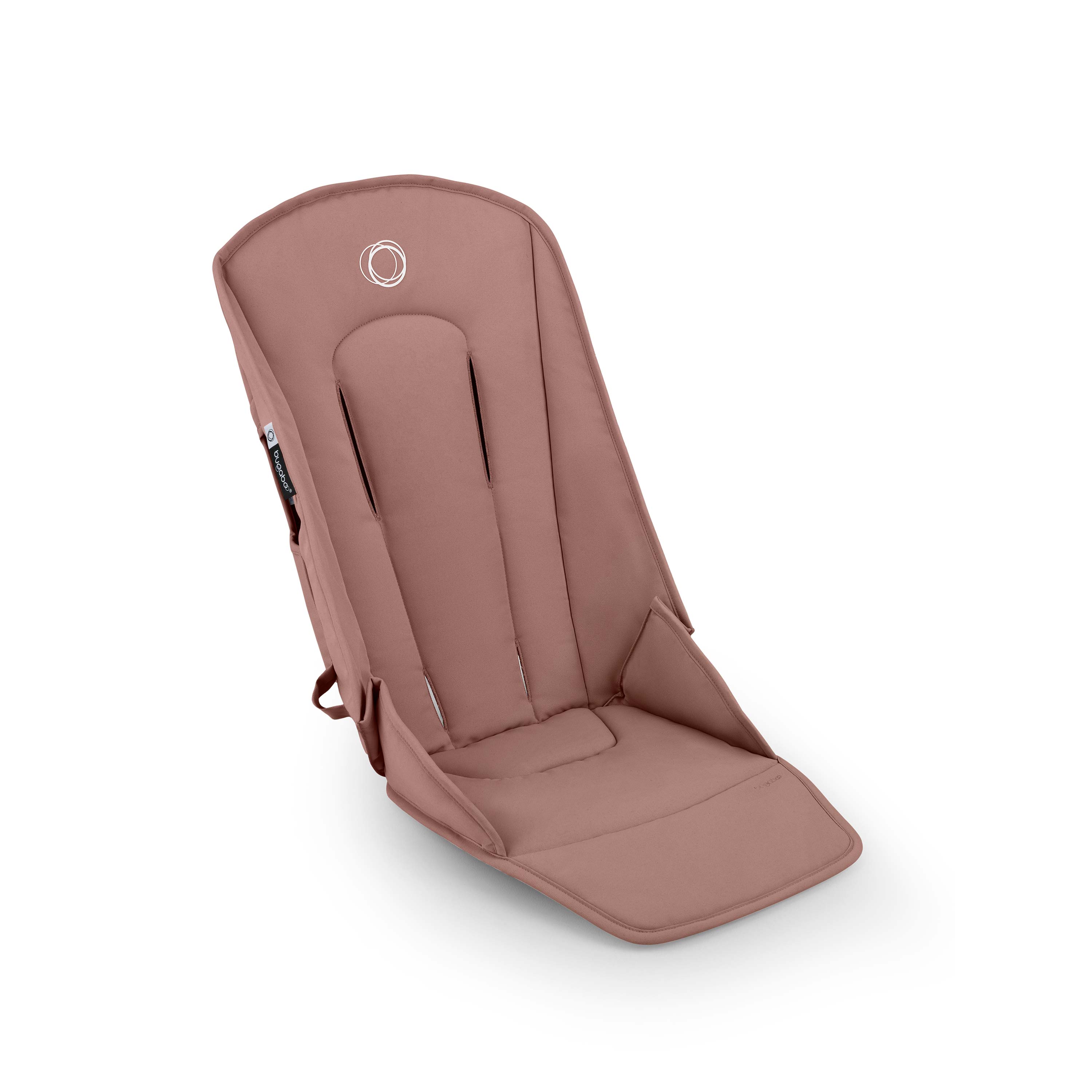 Bugaboo Dragonfly Plus seat liner in Dusty Pink on a white background