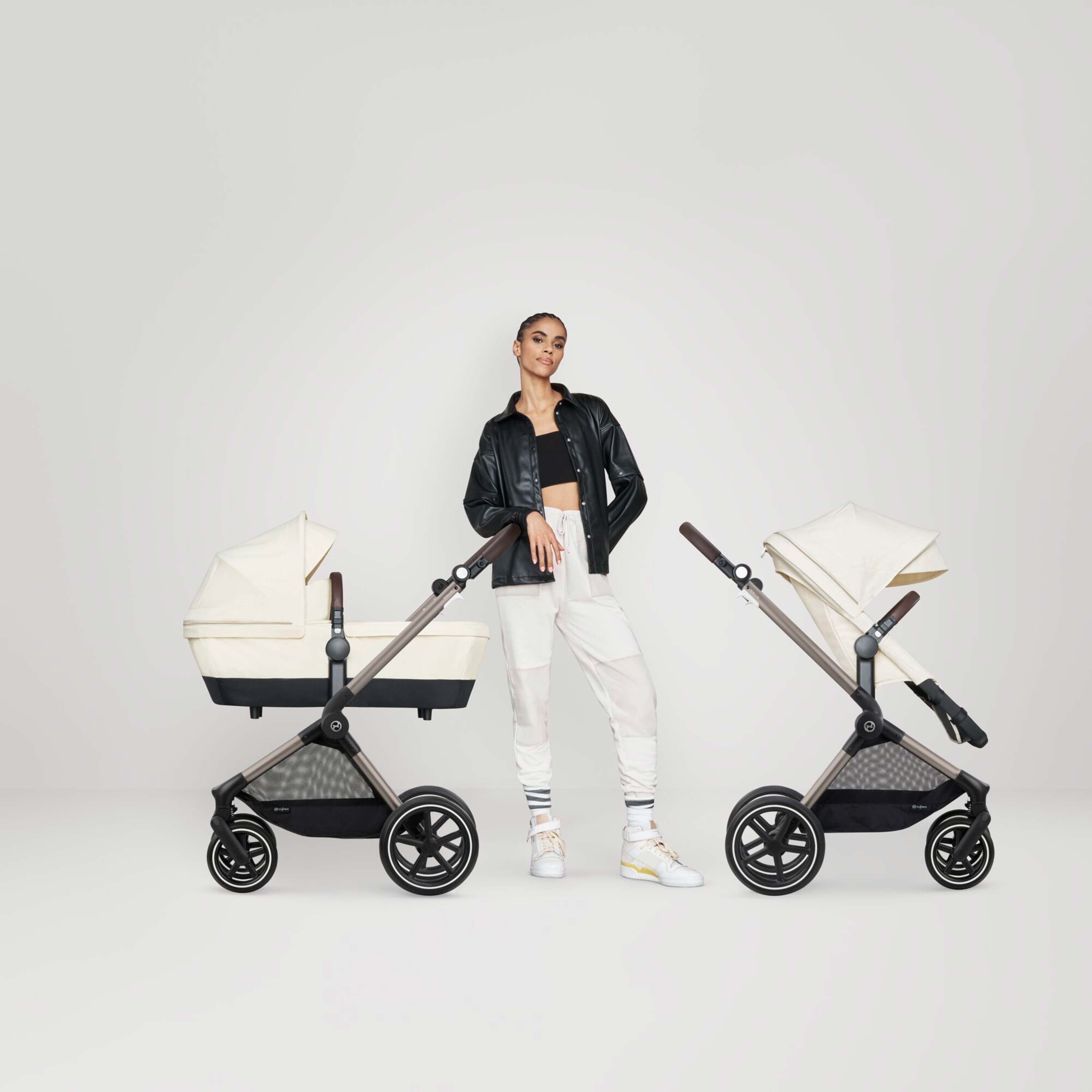 Cybex EOS Lux 2-in-1 Pushchair - Seashell Beige