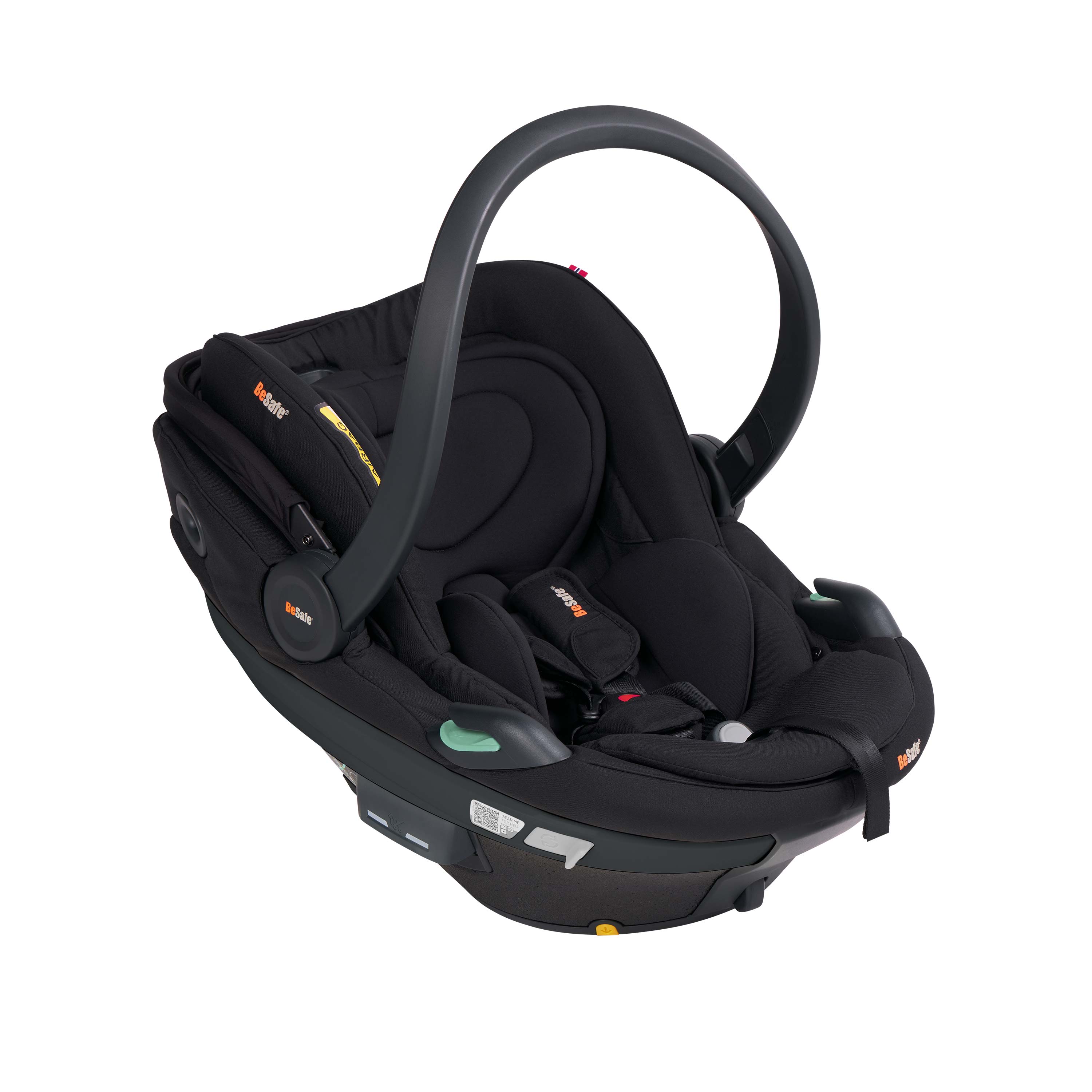 BeSafe Go Beyond 2 i-Size Infant Car Seat & ISOFIX Base - Fresh Black Cab