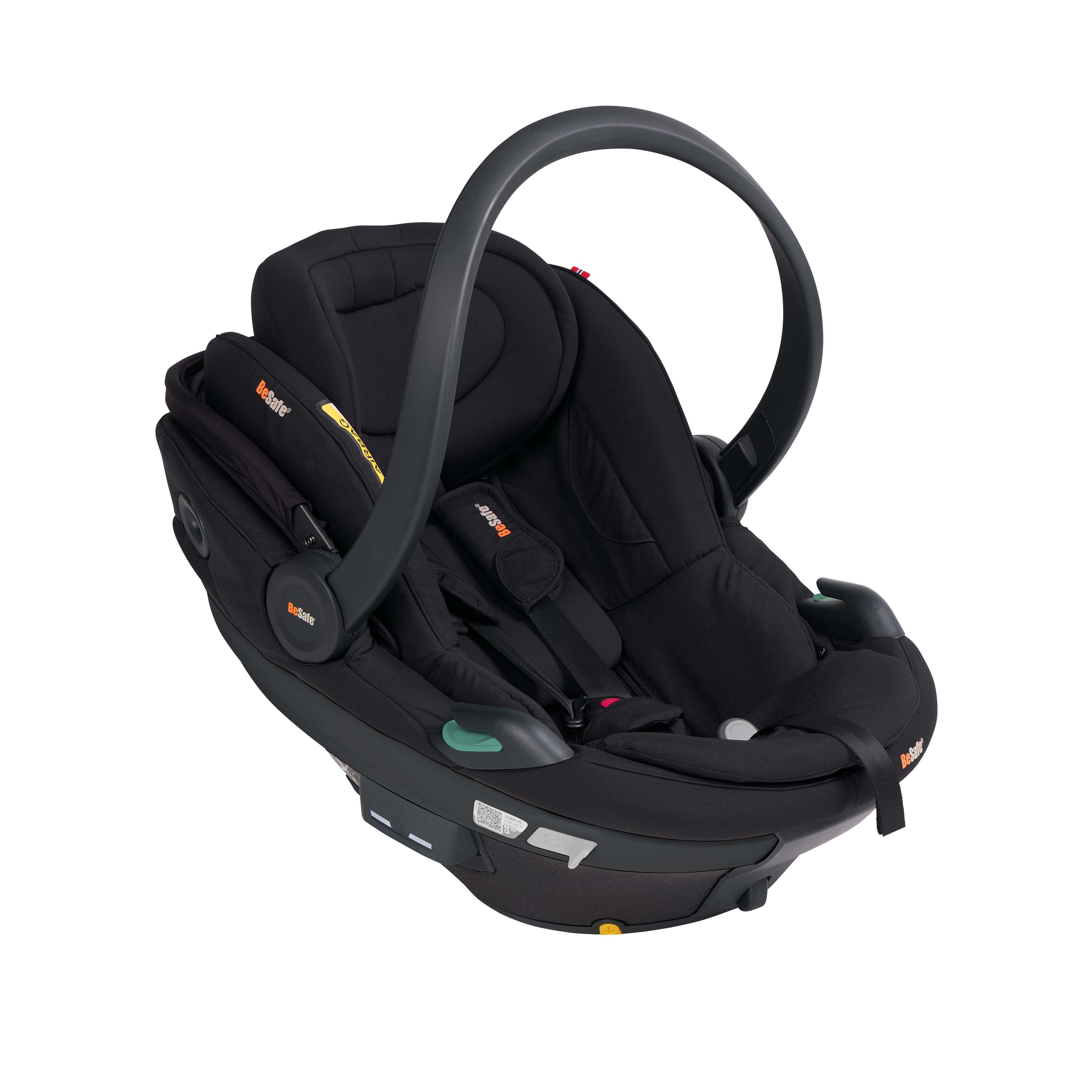 BeSafe Go Beyond 2 i-Size Infant Car Seat & ISOFIX Base - Fresh Black Cab