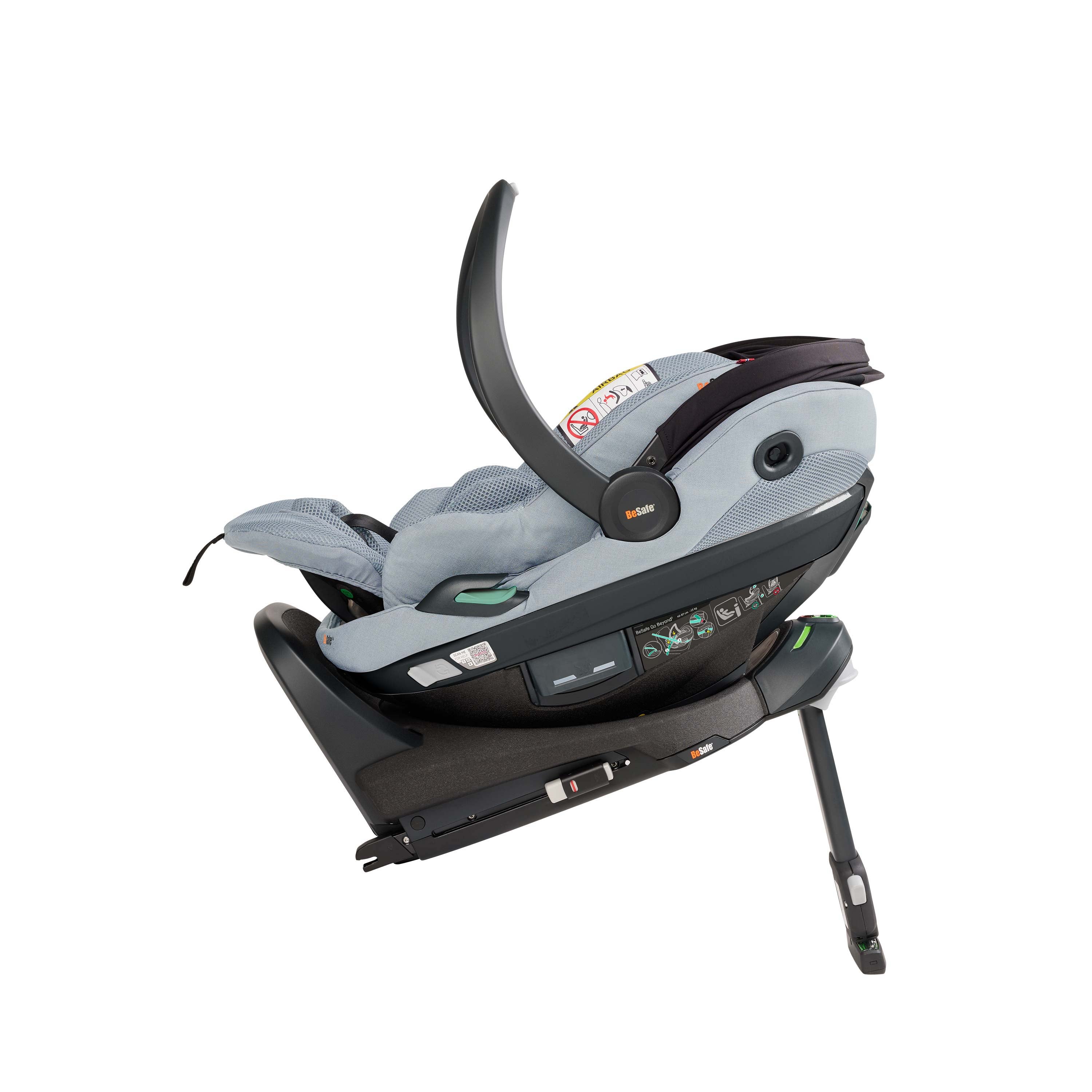 BeSafe Go Beyond 2 i-Size Infant Car Seat & ISOFIX Base - Peak Mesh