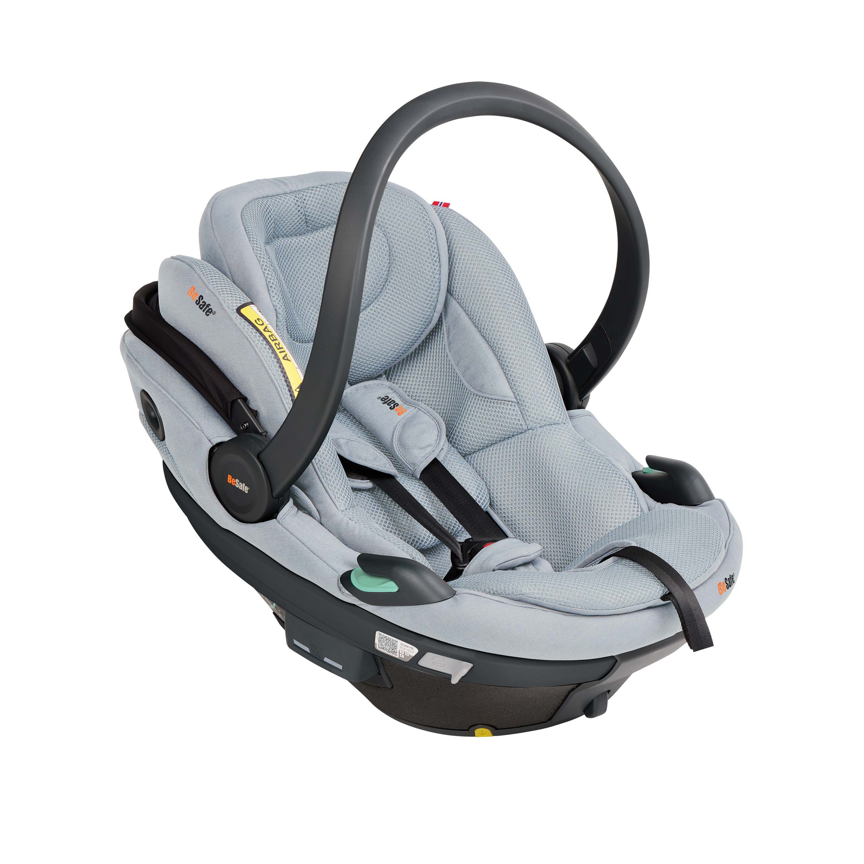 BeSafe Go Beyond 2 i-Size Infant Car Seat & ISOFIX Base - Peak Mesh