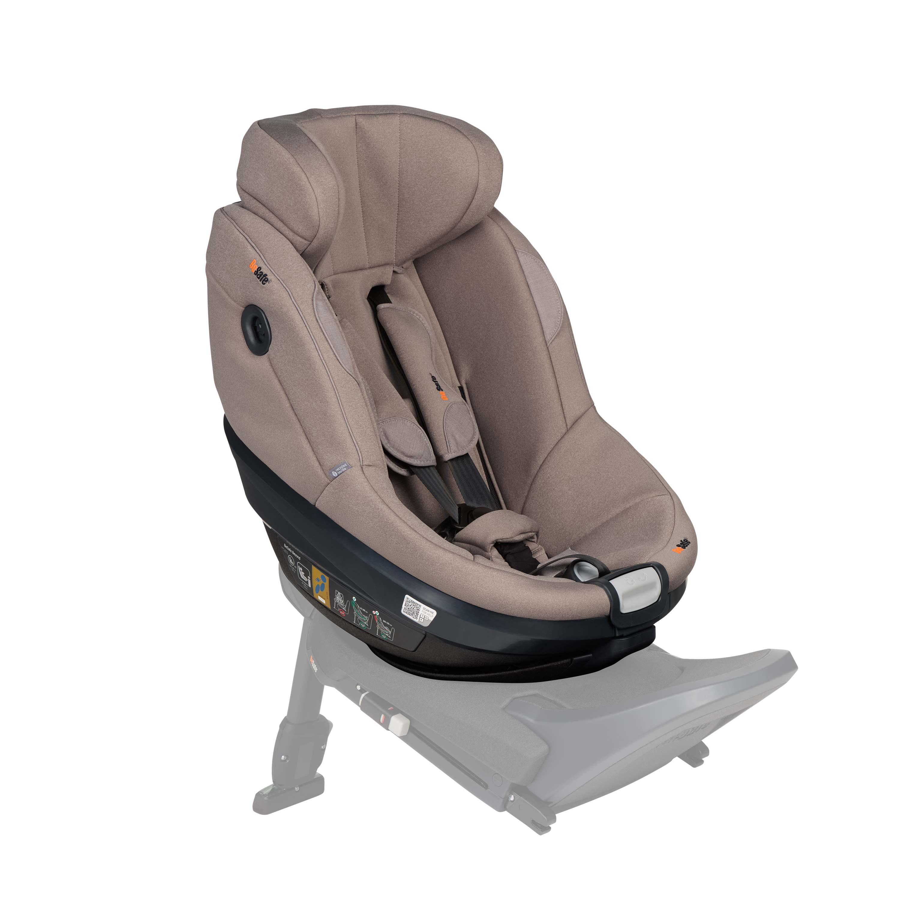 BeSafe Beyond 2 Rear Facing Car Seat - Dark Sand SoftBreeze