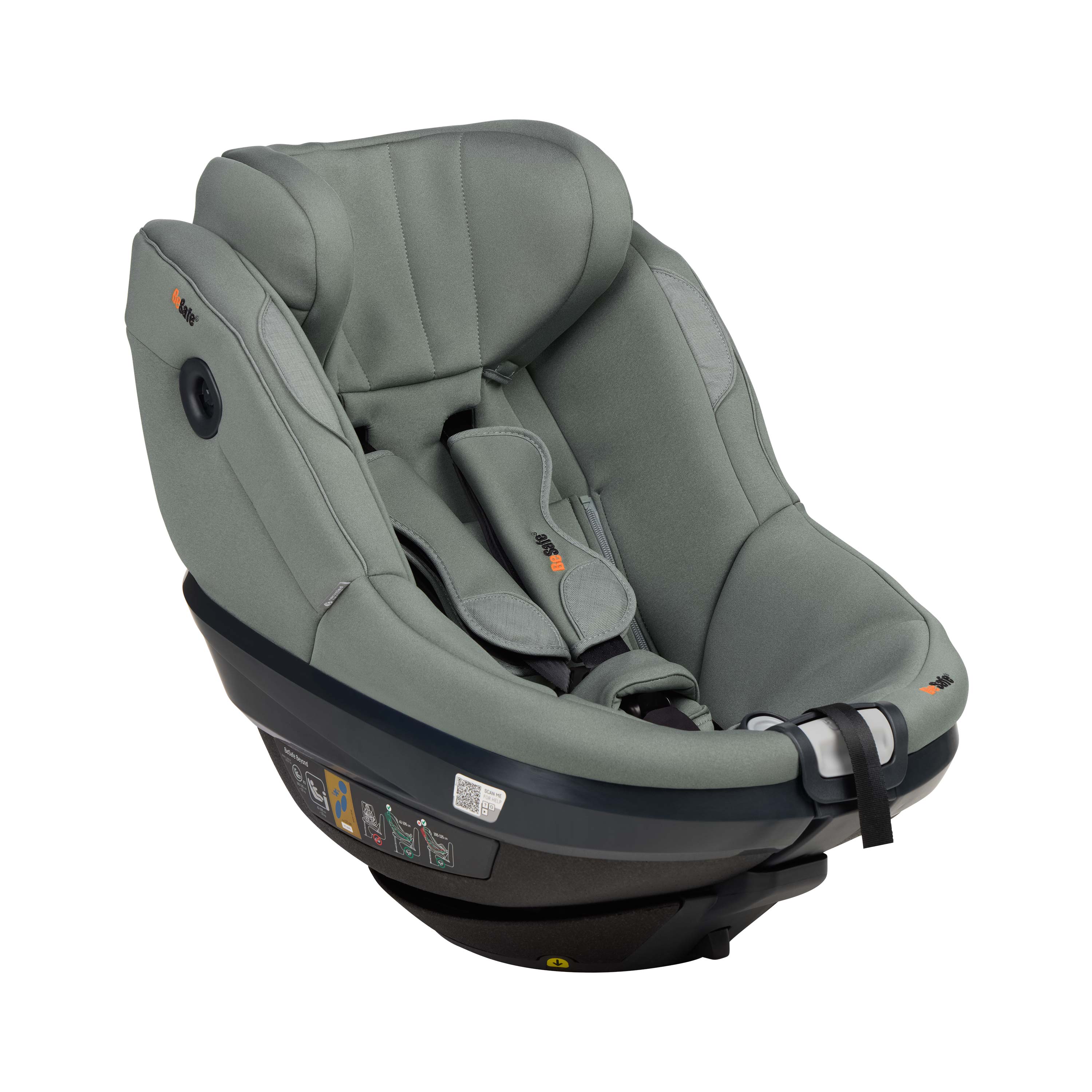 BeSafe Beyond 2 Rear Facing Car Seat - Meadow Green SoftBreeze
