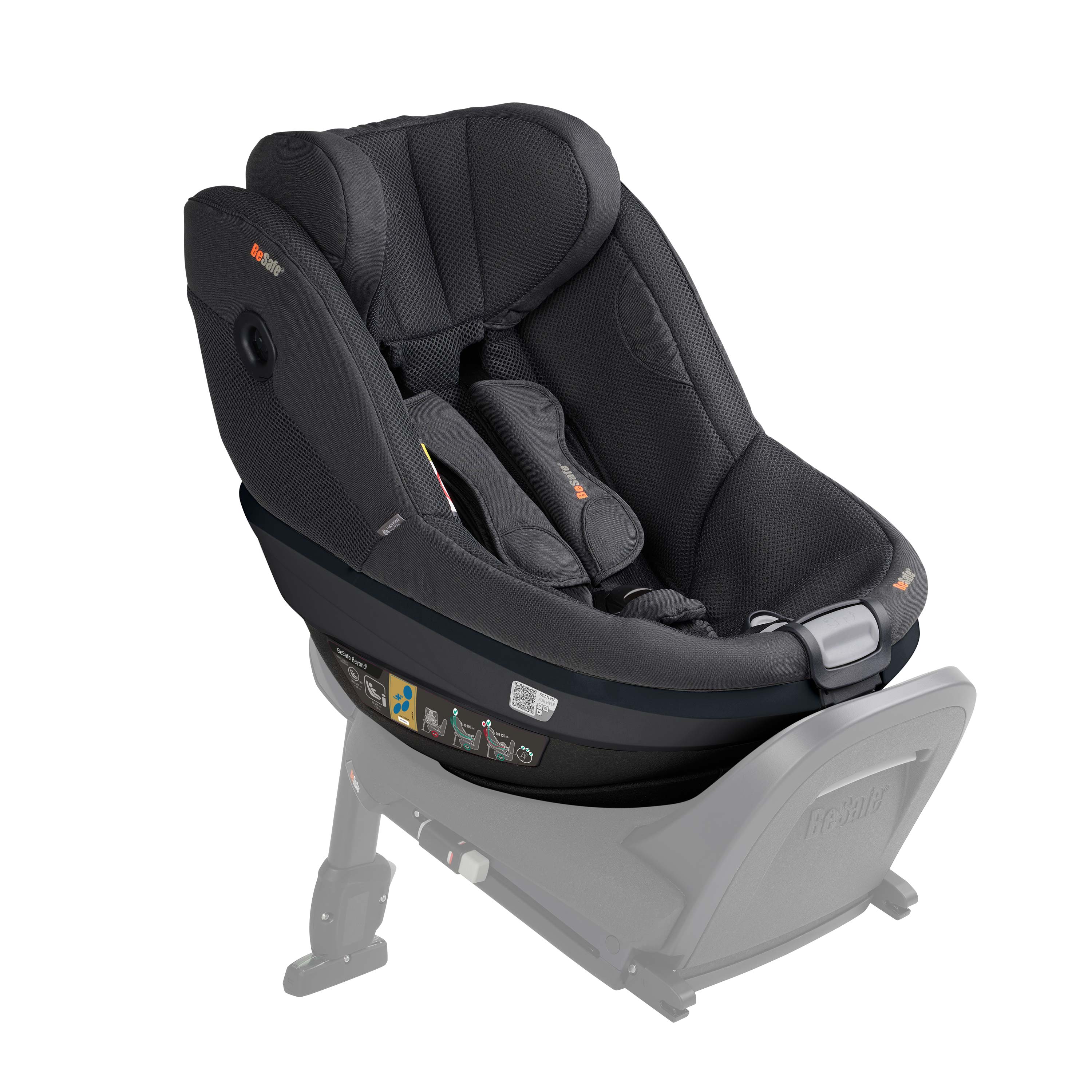 BeSafe Beyond 2 Rear Facing Car Seat - Anthracite Mesh
