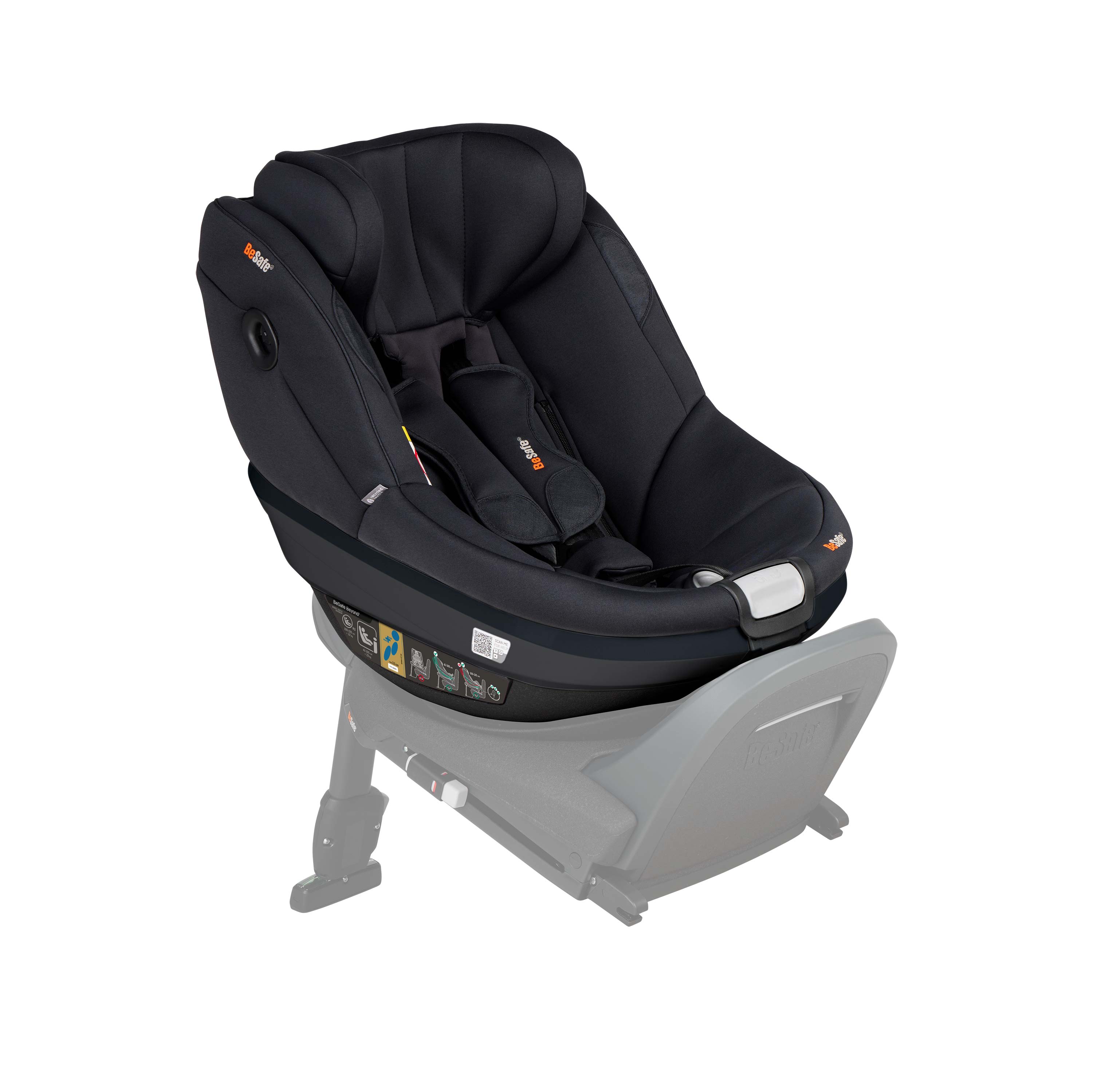 BeSafe Beyond 2 Rear Facing Car Seat - Black SoftBreeze