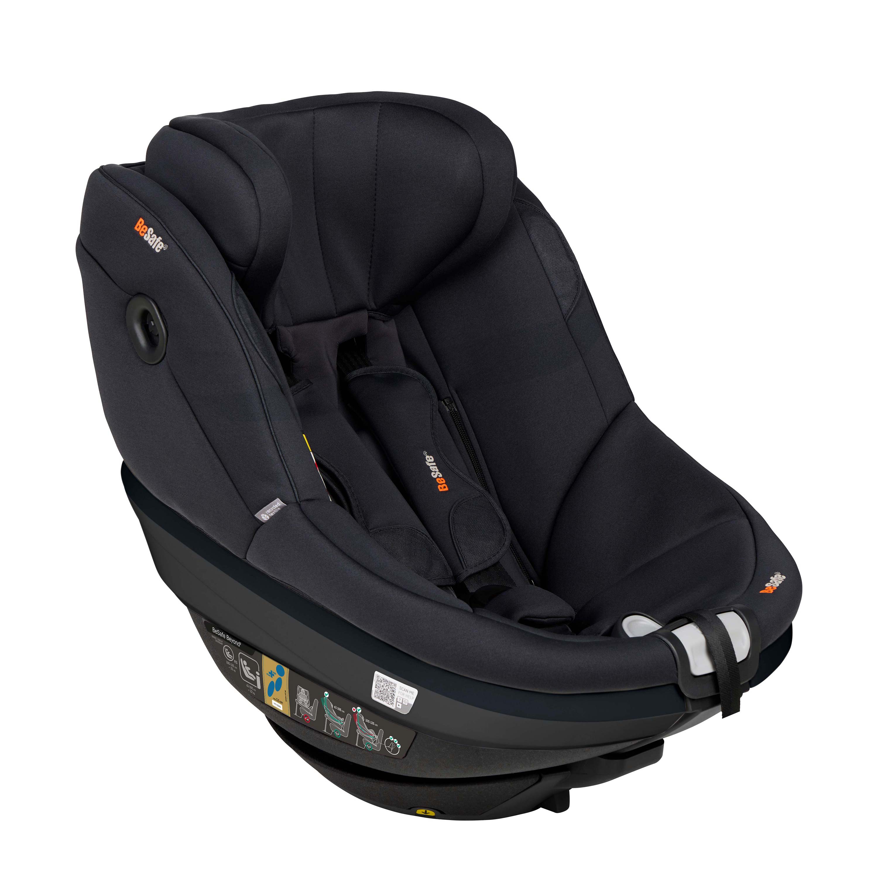 BeSafe Beyond 2 Rear Facing Car Seat - Black SoftBreeze