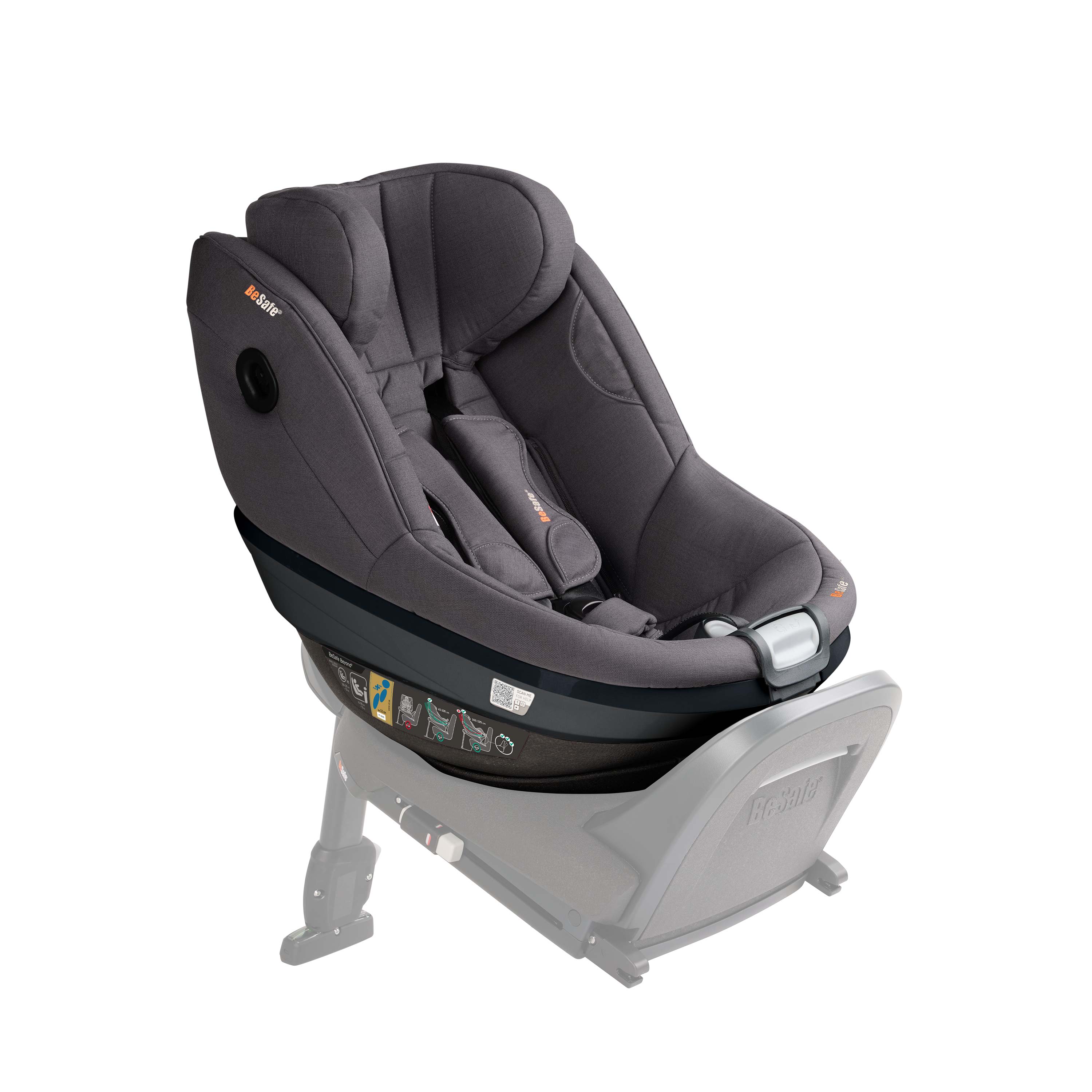 BeSafe Beyond 2 Rear Facing Car Seat - Dark Grey Melange