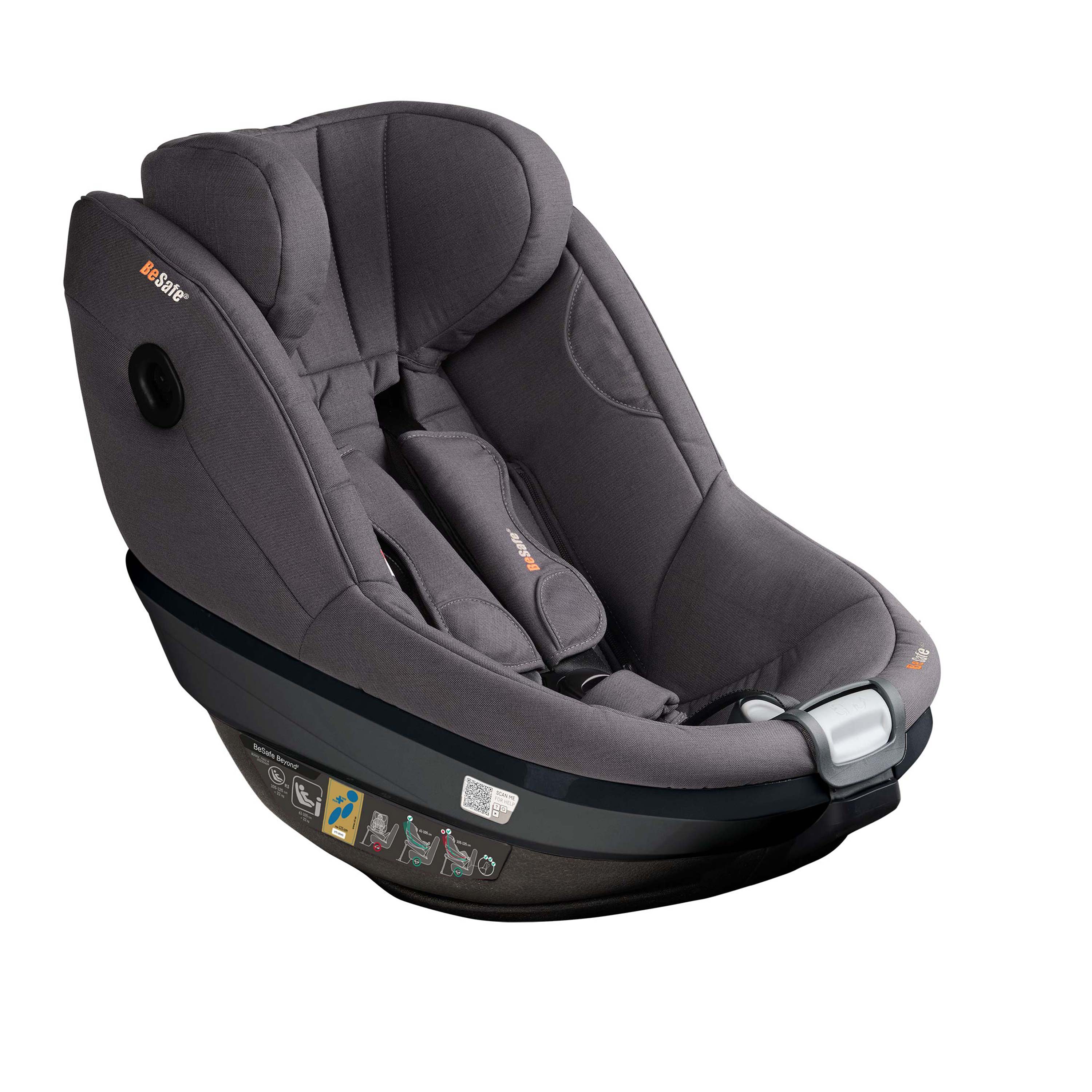 BeSafe Beyond 2 Rear Facing Car Seat - Dark Grey Melange