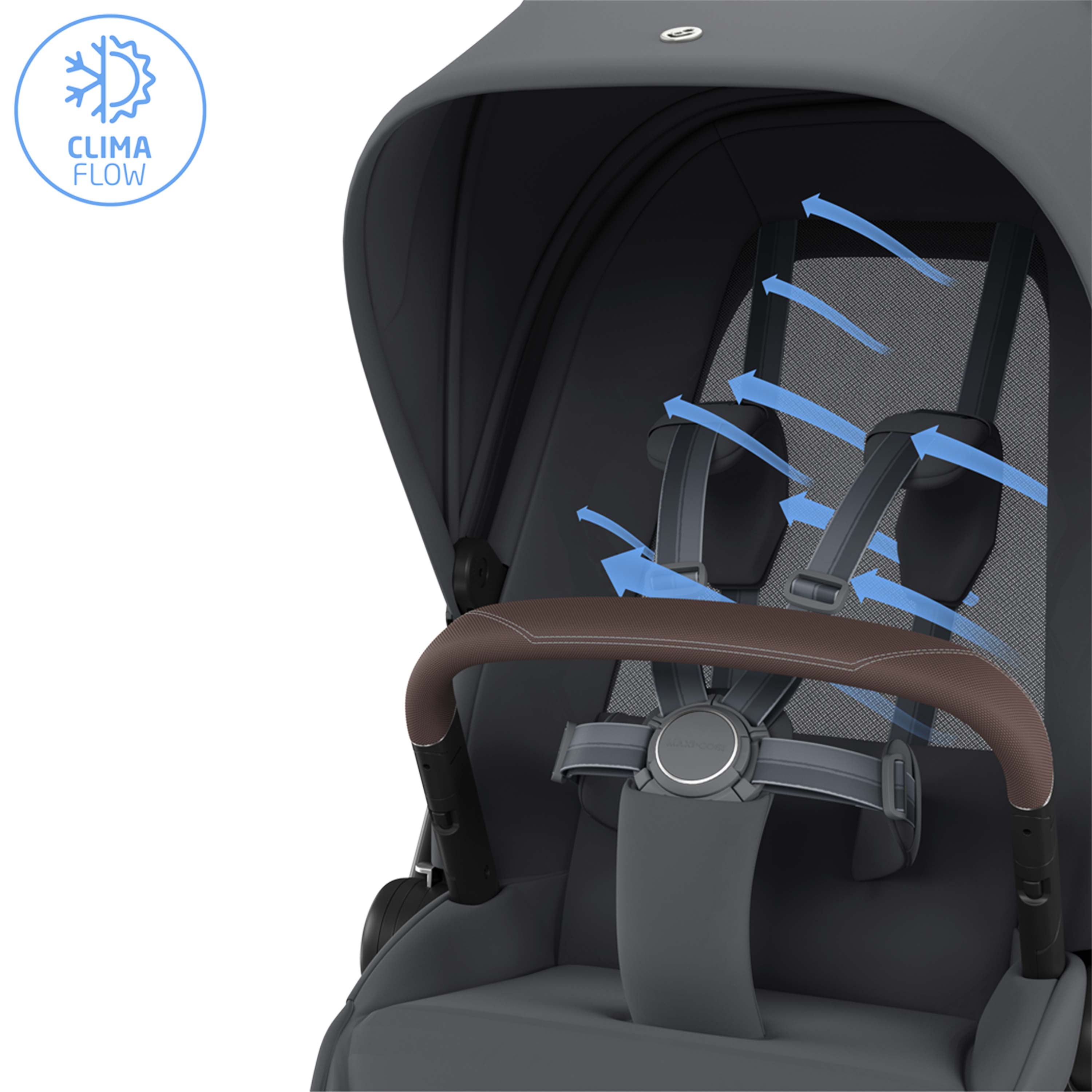 Maxi-Cosi Fame Urban Comfort Stroller | Moon Graphite | Lie-Flat
