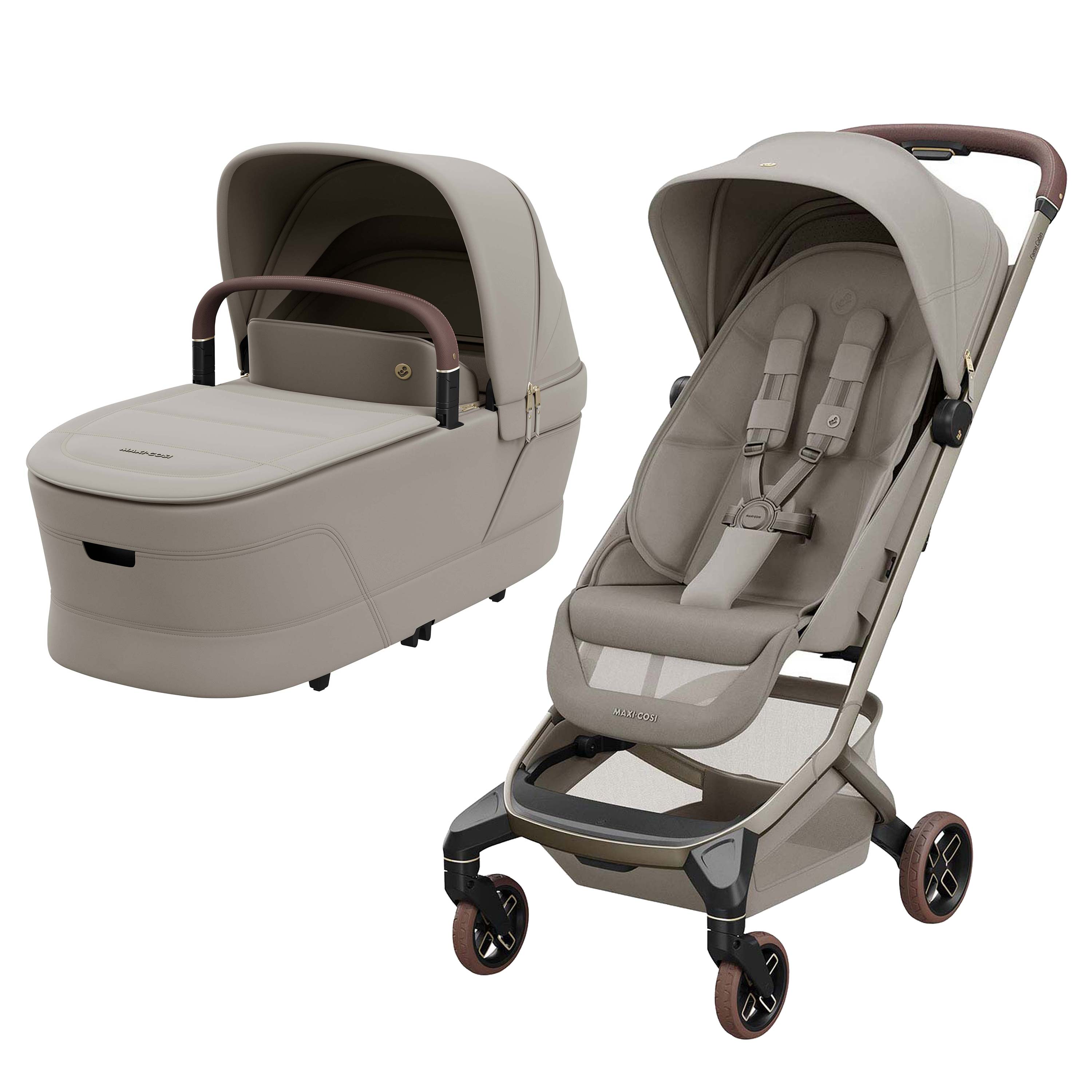 Maxi-Cosi Fame Cabin Travel Stroller & Cabin Cot Carrycot Bundle - Sapphire Sand