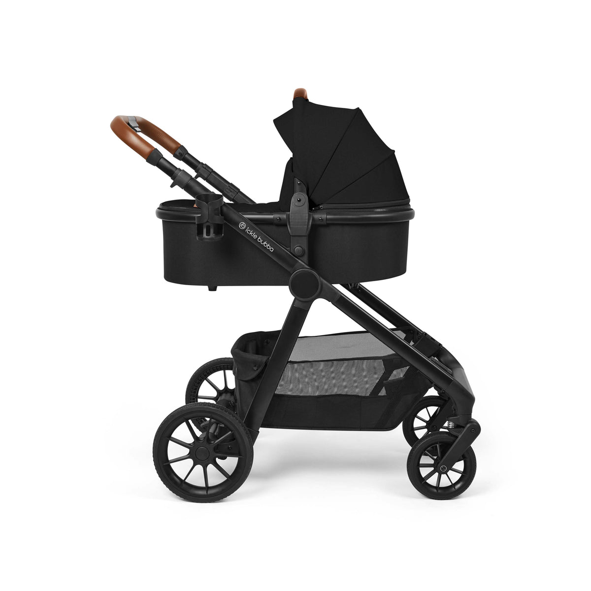 Ickle Bubba Virgo Growing Family 14 Piece Travel System with Nimbus & ISOFIX Base – Black