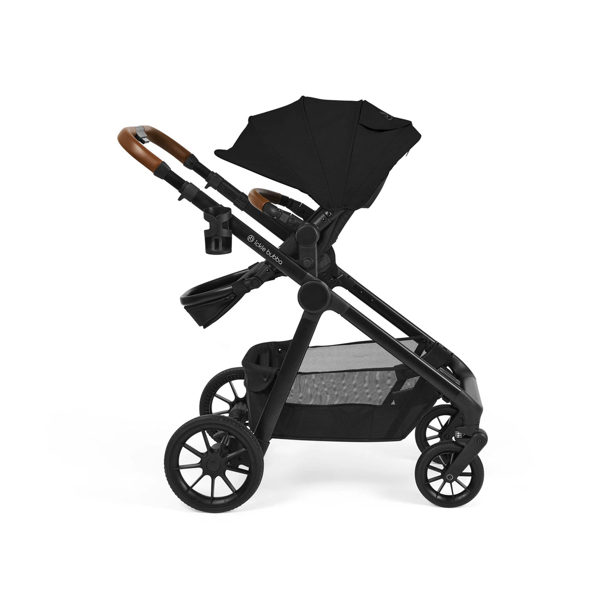 Ickle Bubba Virgo Growing Family 14 Piece Travel System with Nimbus & ISOFIX Base – Black