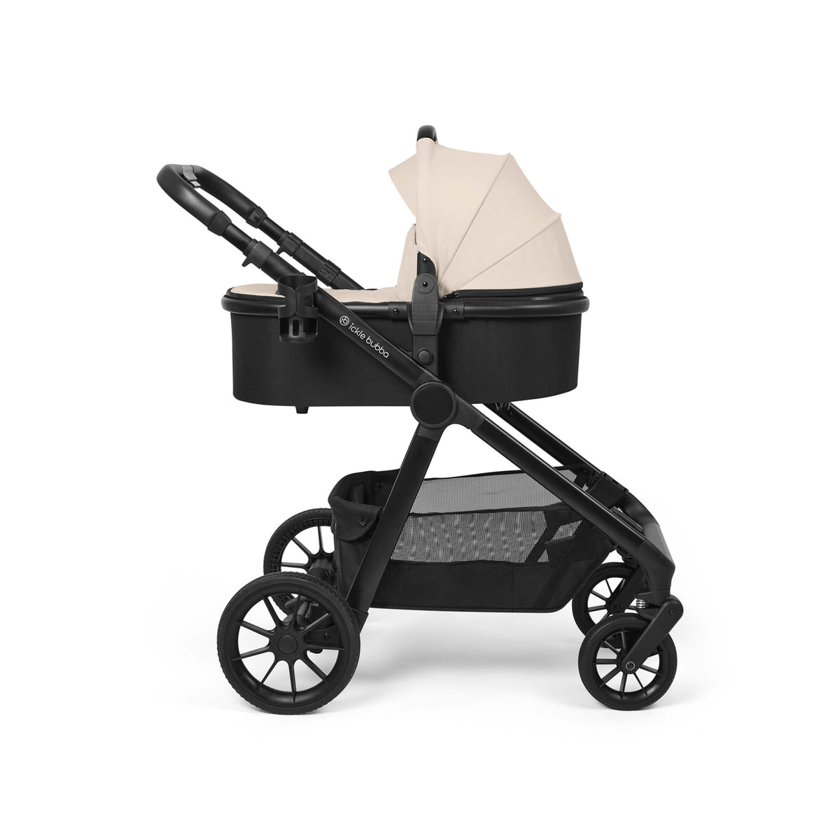 Ickle Bubba Virgo Growing Family 14 Piece Travel System with Nimbus & ISOFIX Base – Stone