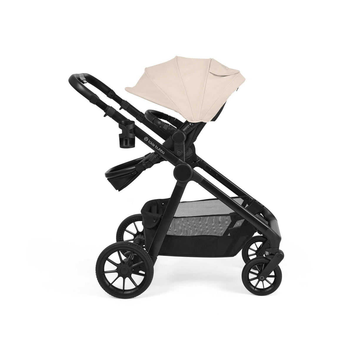 Ickle Bubba Virgo Growing Family 14 Piece Travel System with Nimbus & ISOFIX Base – Stone