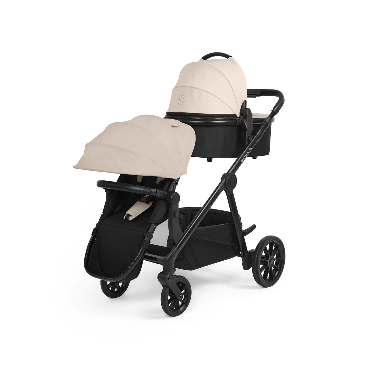 Ickle Bubba Virgo Growing Family 14 Piece Travel System with Nimbus & ISOFIX Base – Stone