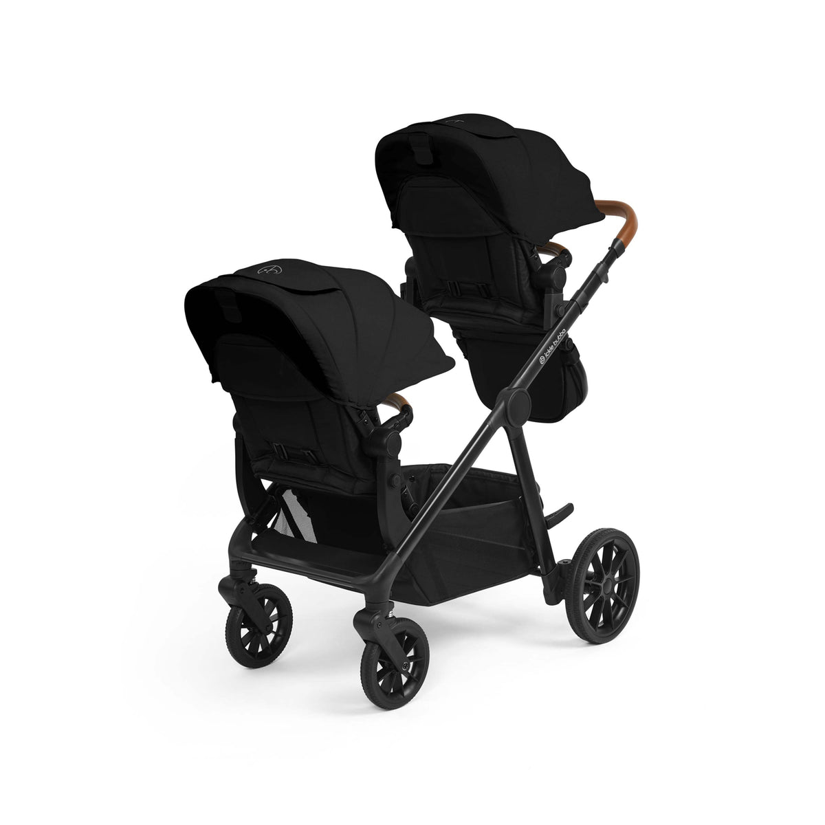 Ickle Bubba Virgo Twin 18 Piece Travel System with Nimbus & ISOFIX Bases – Black