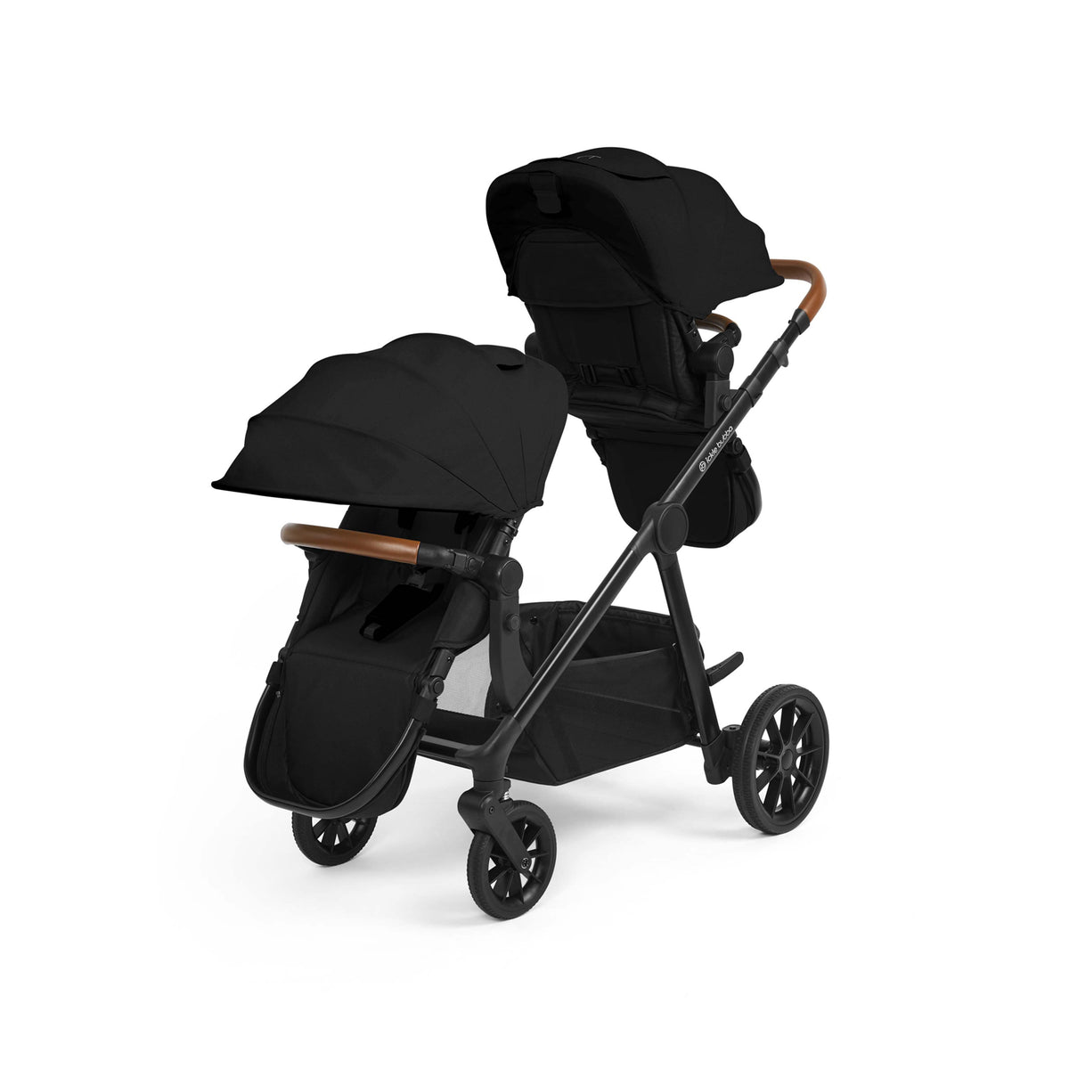 Ickle Bubba Virgo Twin 18 Piece Travel System with Nimbus & ISOFIX Bases – Black
