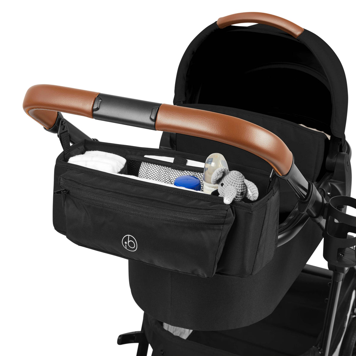 Ickle Bubba Virgo Twin 18 Piece Travel System with Nimbus & ISOFIX Bases – Black