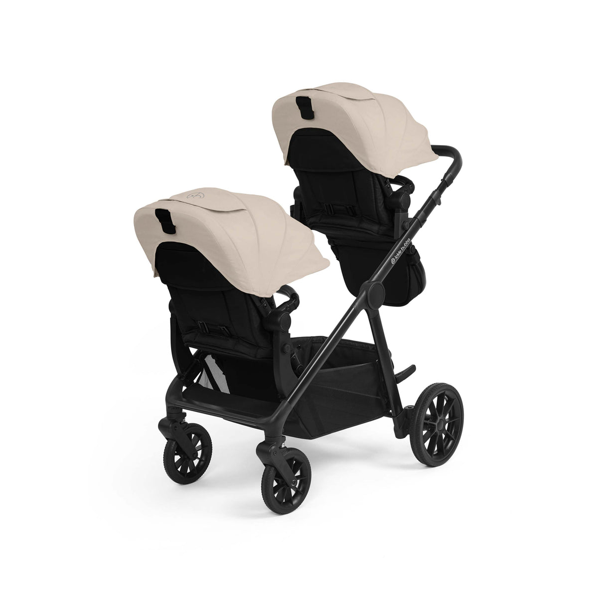 Ickle Bubba Virgo Twin 18 Piece Travel System with Nimbus & ISOFIX Bases – Stone
