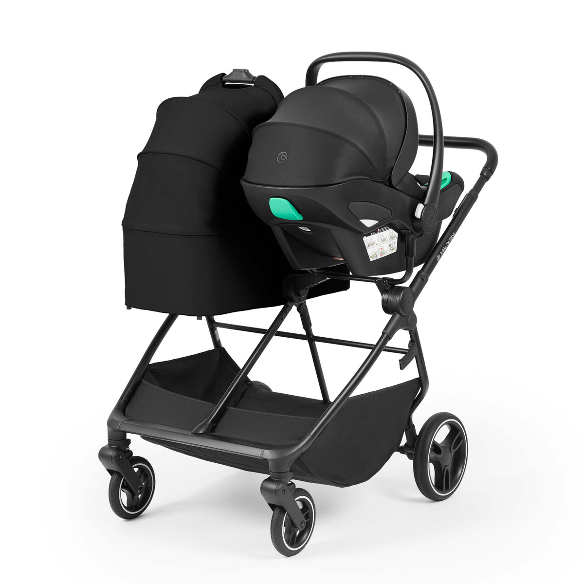 Ickle Bubba Altair Growing Families 13 Piece Travel System | Black