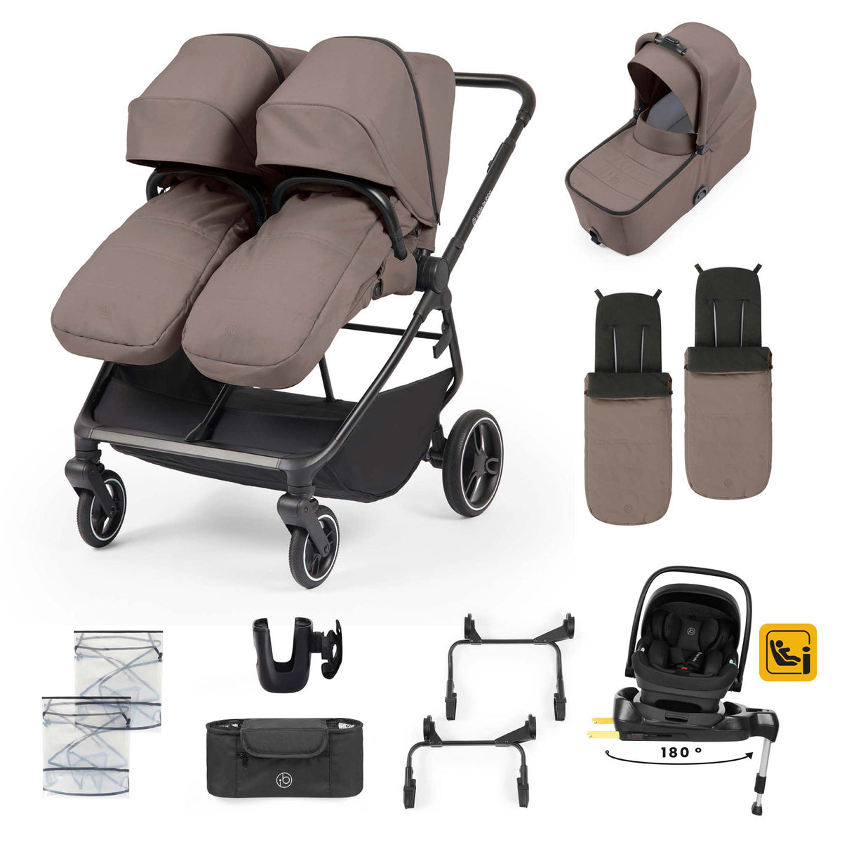 Ickle Bubba Altair Growing Families 13 Piece Travel System | Mink