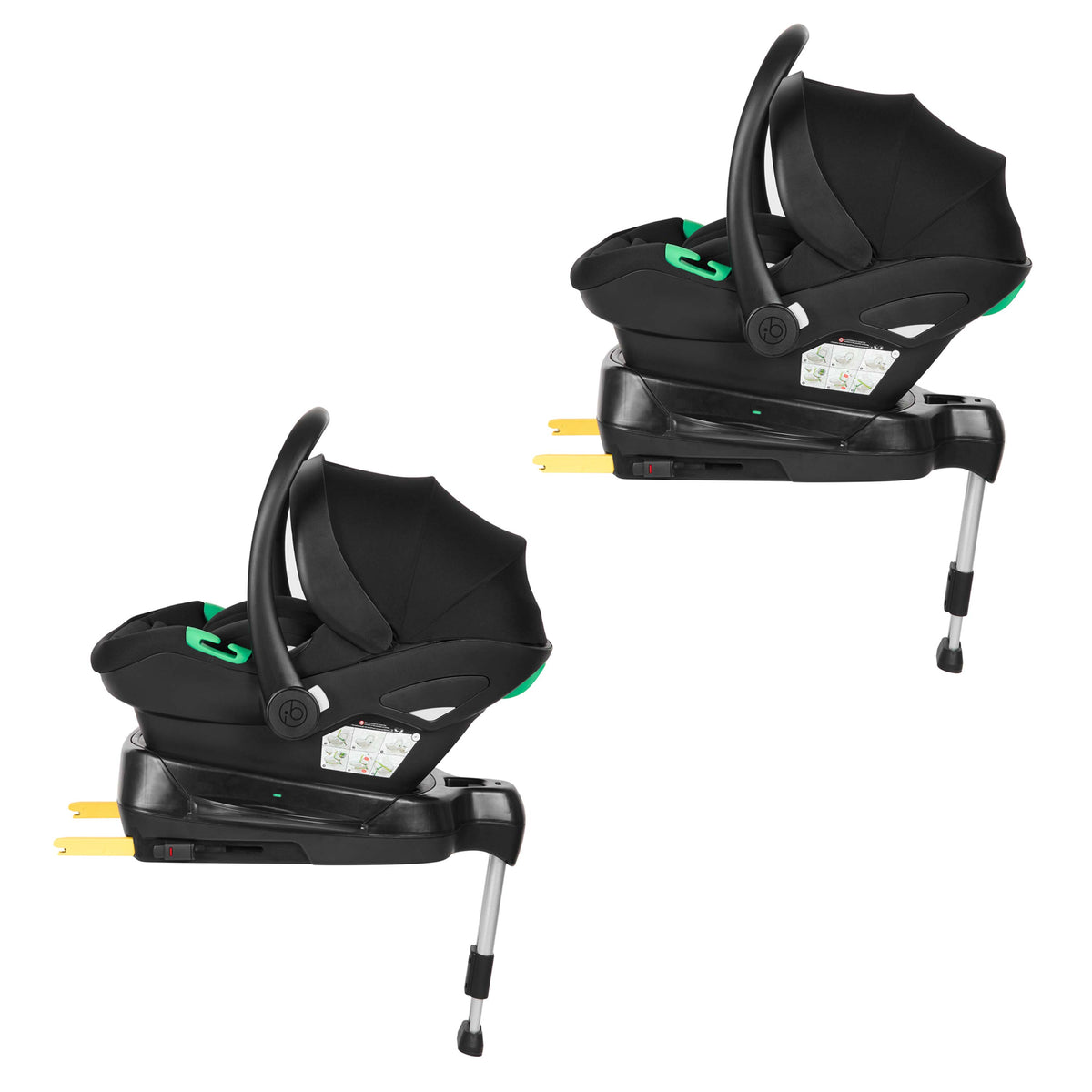 Ickle Bubba Altair Twin 17 Piece Travel System | Black