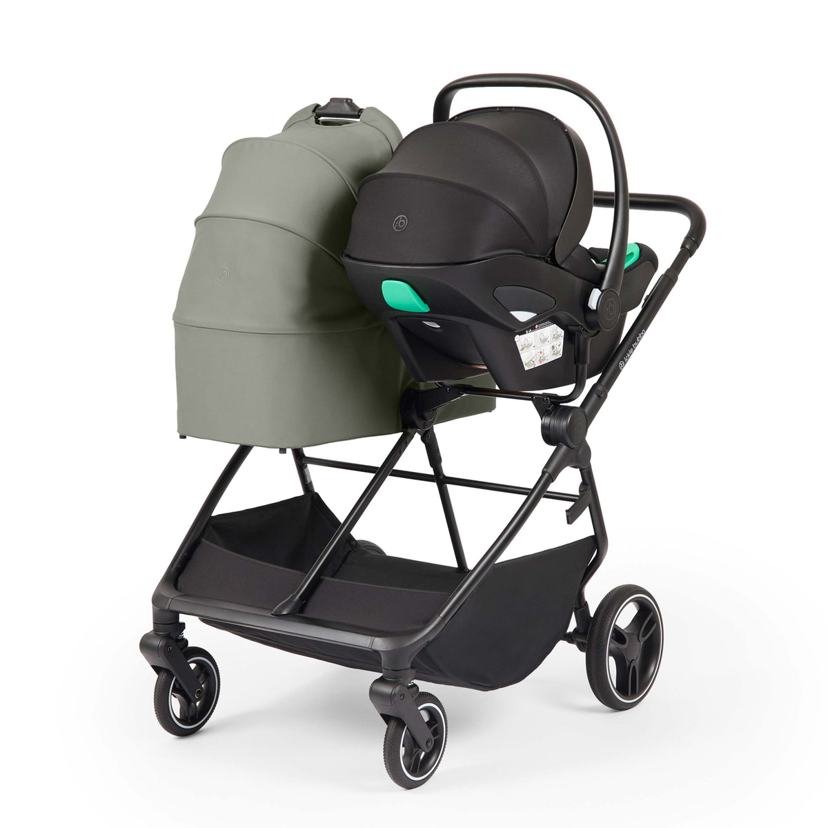 Ickle Bubba Altair Twin 17 Piece Travel System | Laurel Green