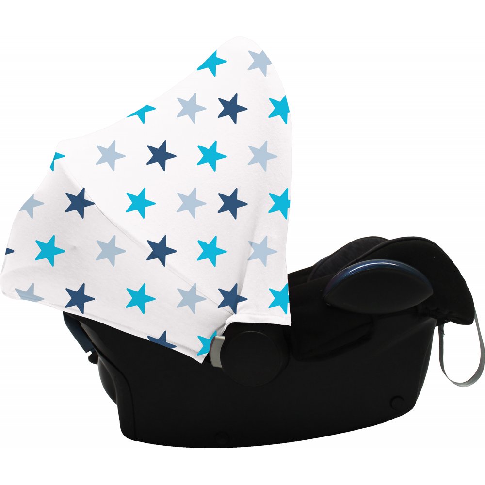 Dooky Hoody UV Protective Car Seat Hood Blue Star