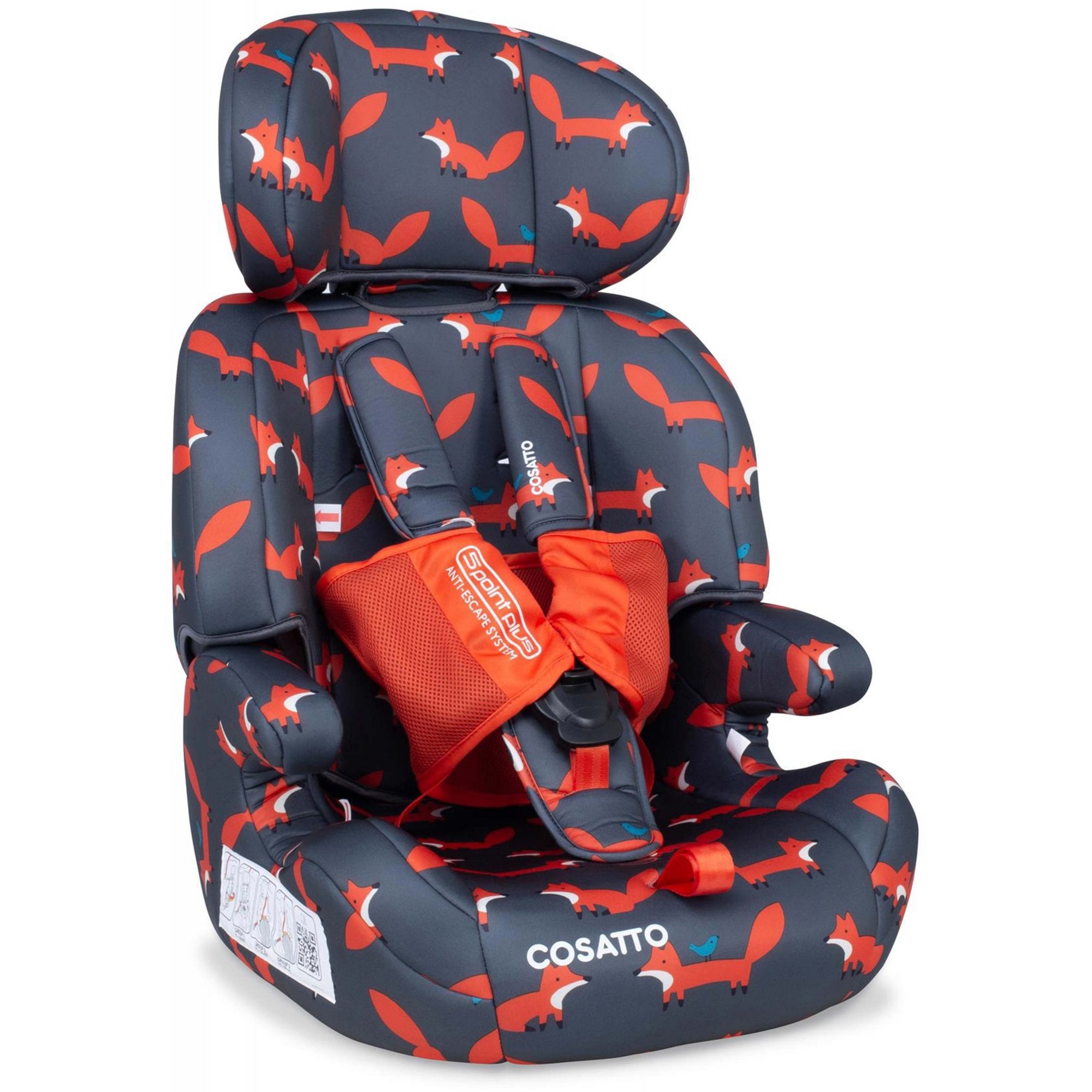 Cosatto Zoomi Group 123 Car Seat Charcoal Mister Fox