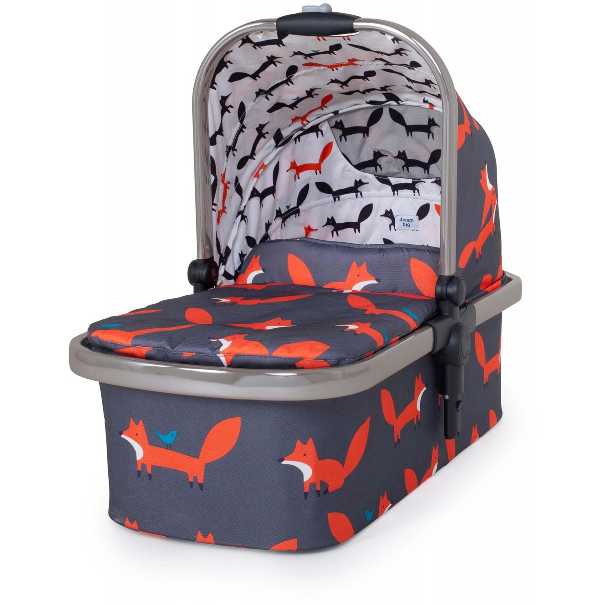 Cosatto Wow XL Carrycot Charcoal Mister Fox