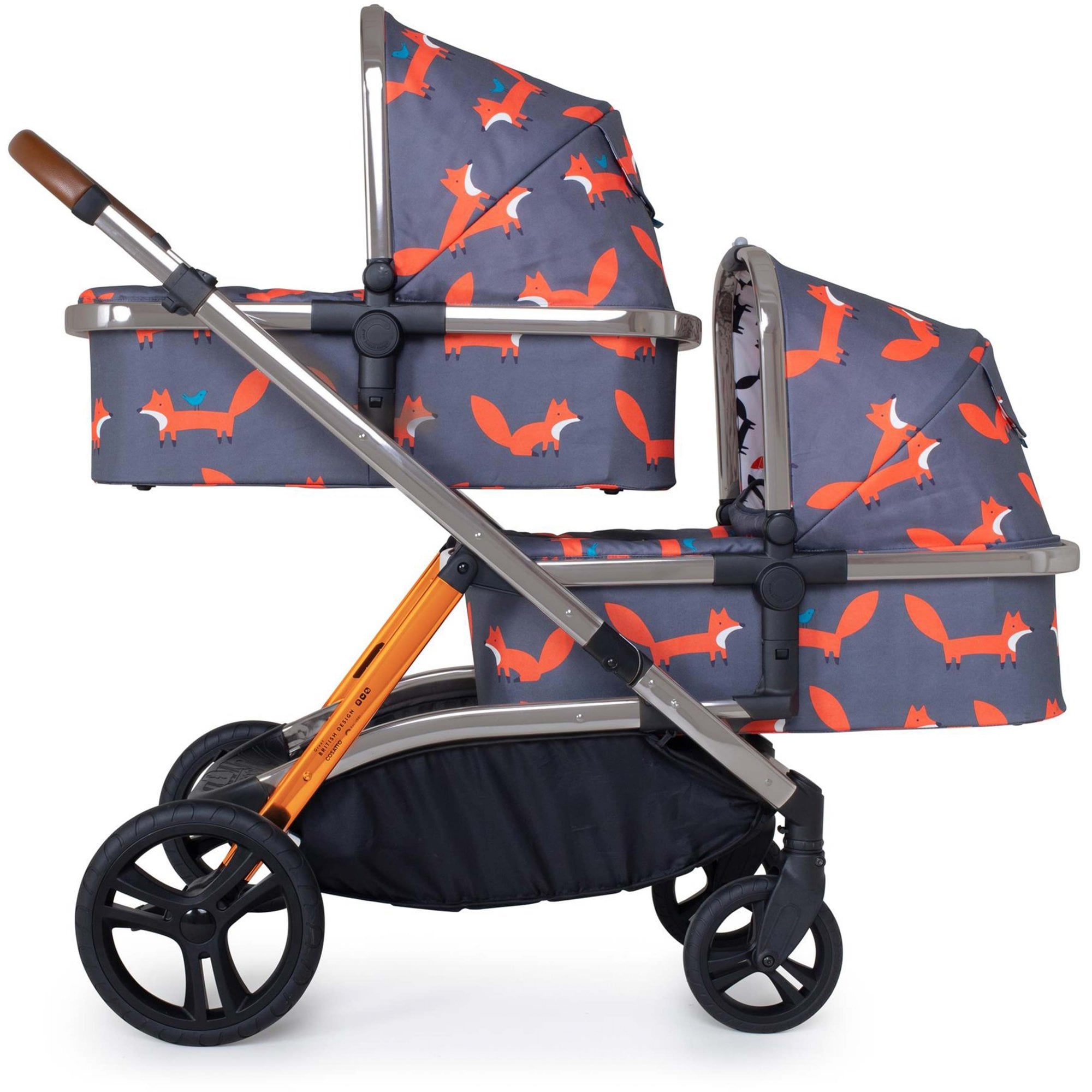 Cosatto Wow XL Carrycot Charcoal Mister Fox