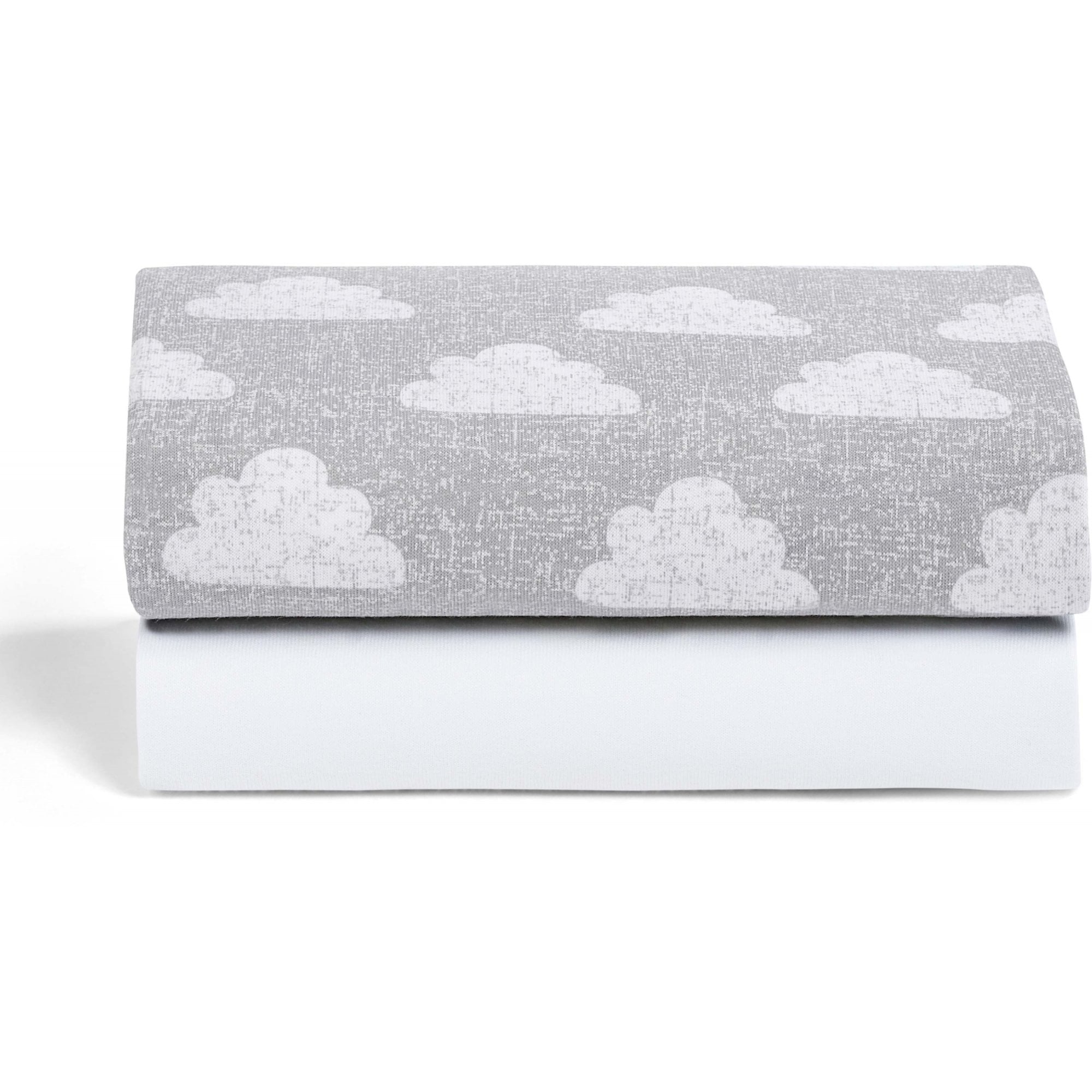 Snuz Moses & Pram Fitted Sheets 2 Pack Cloud Nine