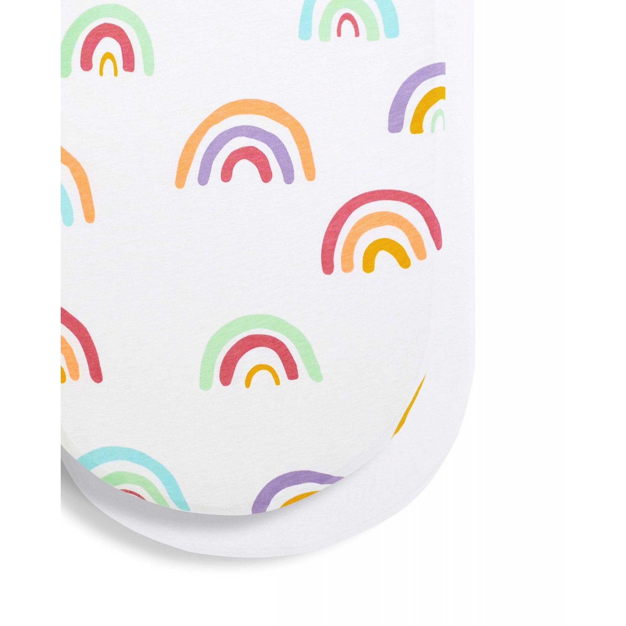 Snuz Moses & Pram Fitted Sheets 2 Pack Coloured Rainbow