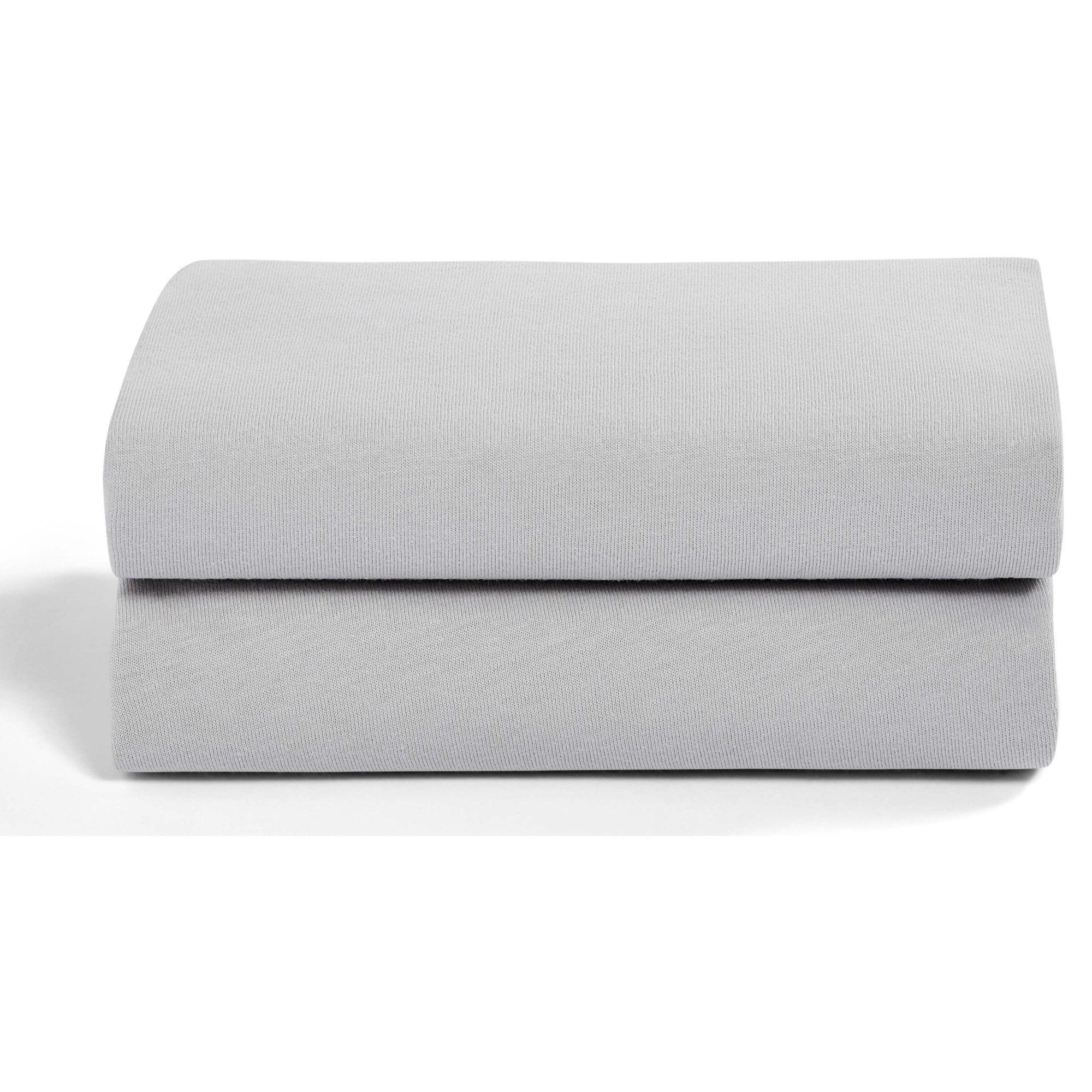 Snuz Crib Fitted Sheets 2 Pack Core Grey