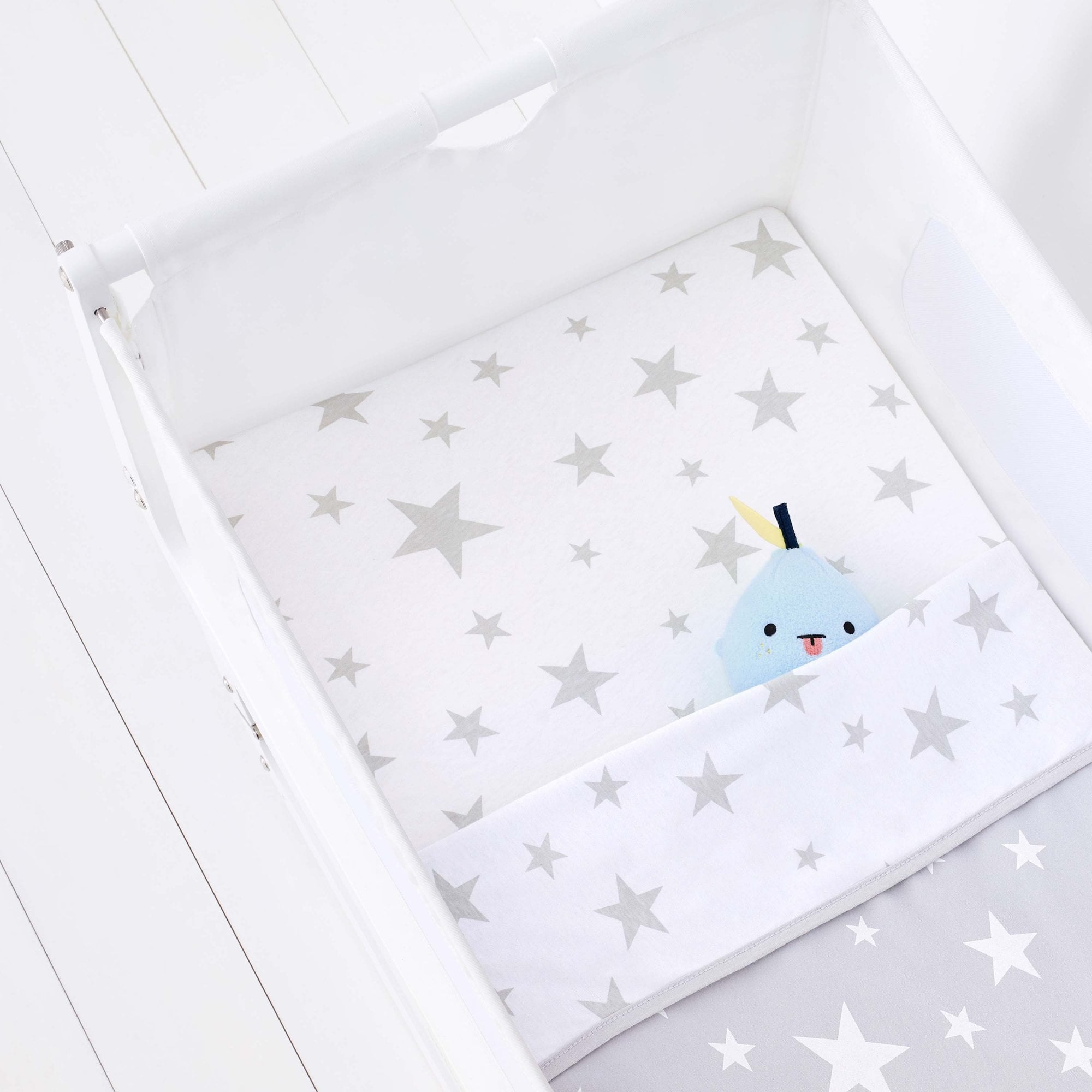 Snuz Crib Fitted Sheets 2 Pack Stars